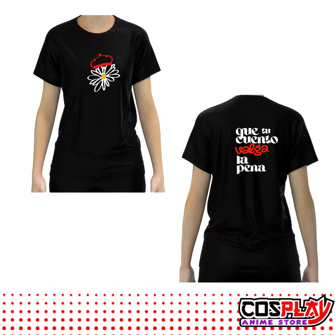 Camisetas Margarita Serie Cris Morena 100% Algodón