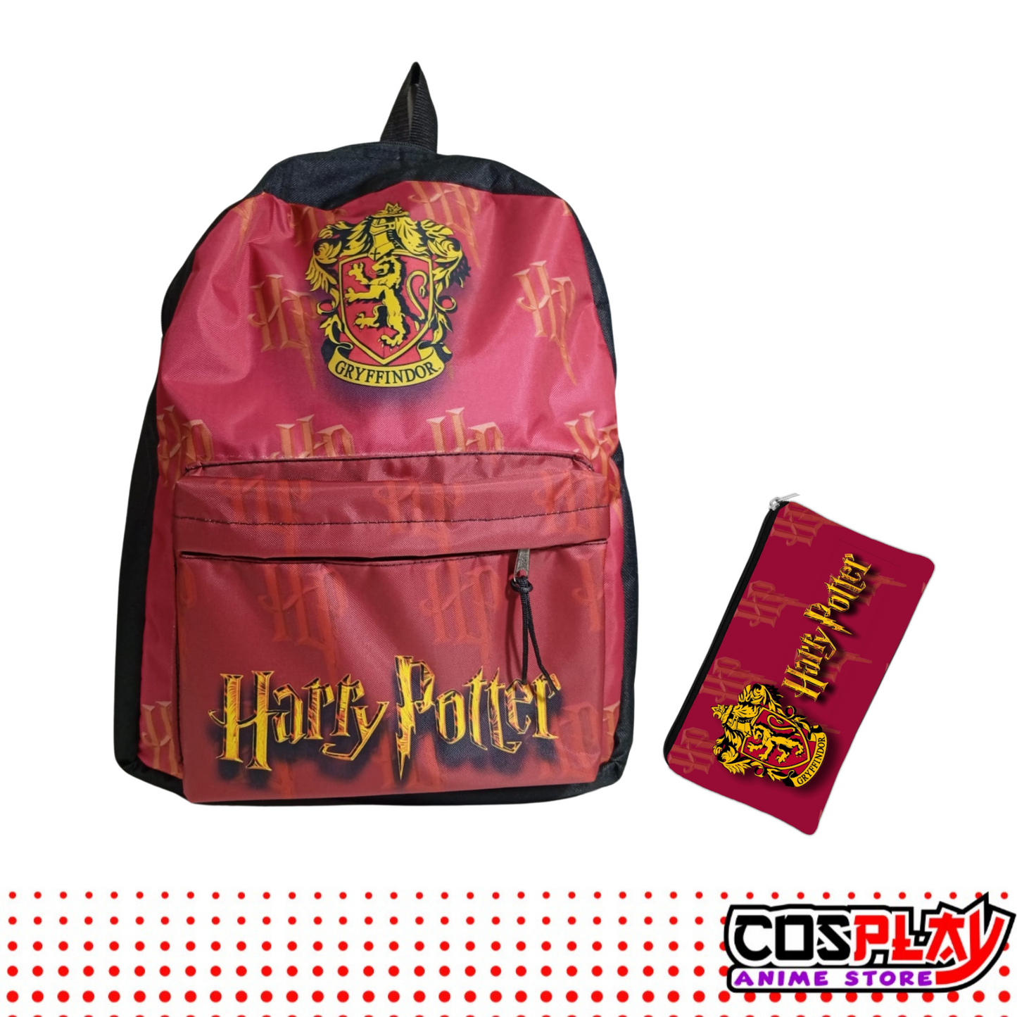 Kit Mochila Y Cartuchera Liceal Harry Potter - Gryffindor