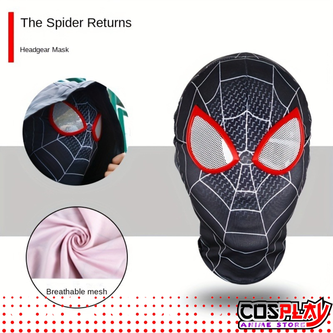Máscara Facial Completa De Marvel Spider-man Tela Respirable