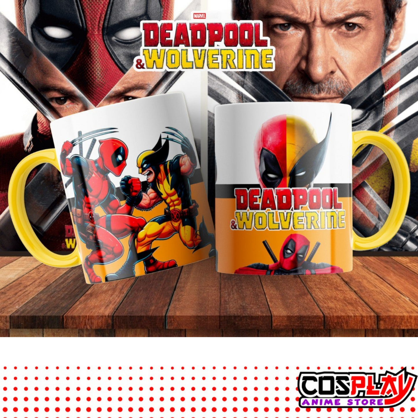 Taza Diseño Deadpool y Wolverine 10