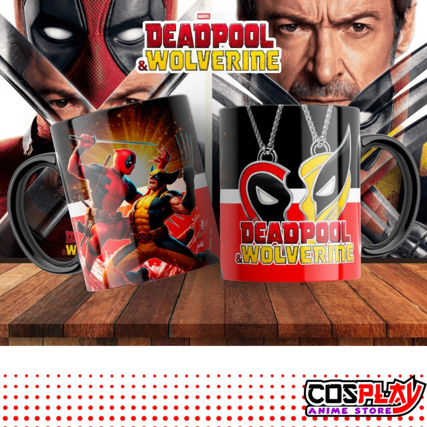 Taza Diseño Deadpool y Wolverine 11