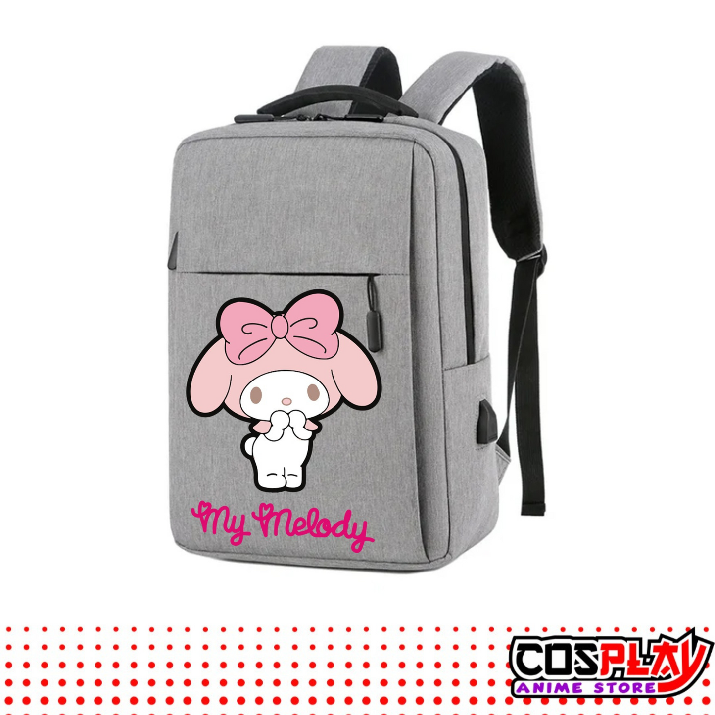 Mochila Impermeable Antirrobo Para Laptop - My Melody