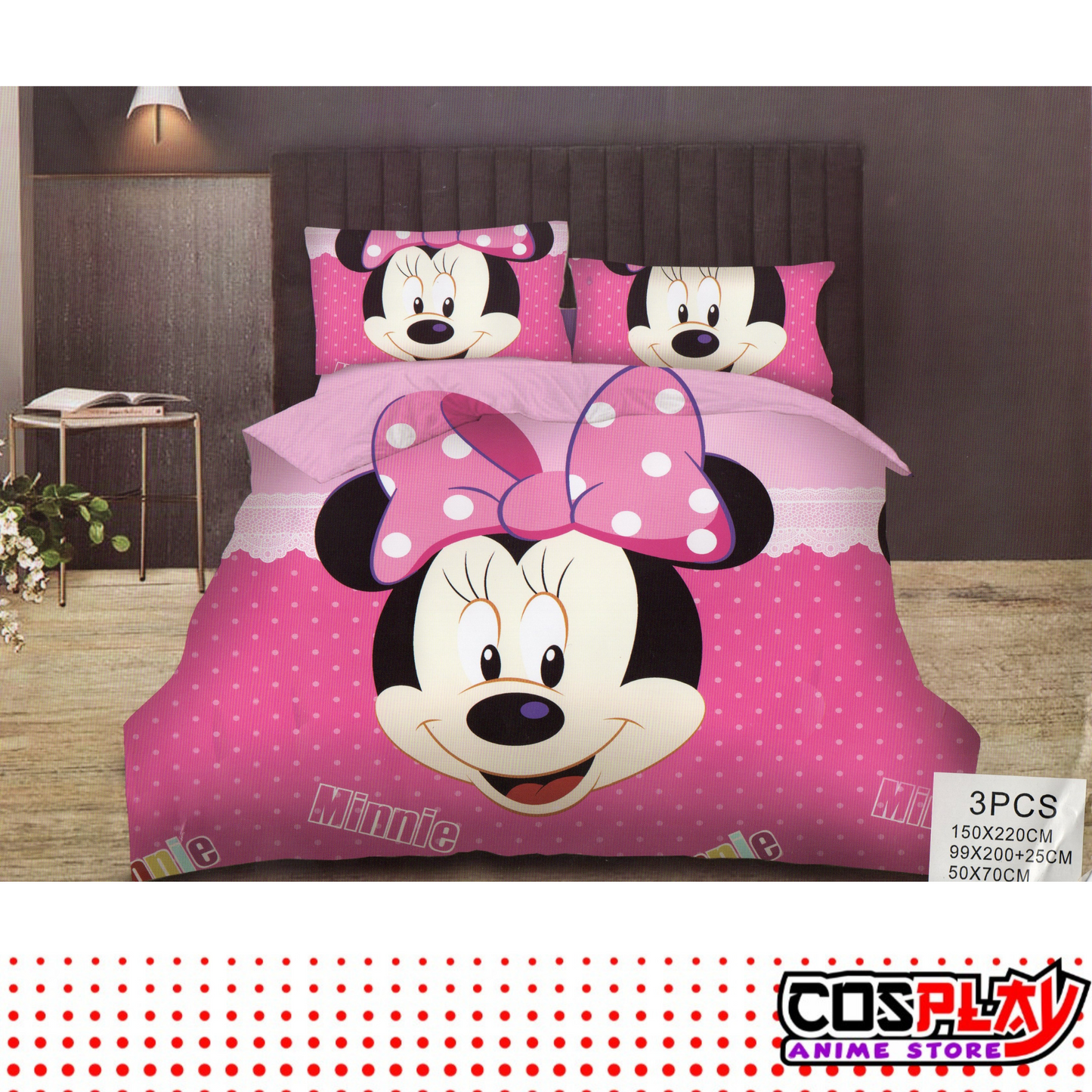 Sábana Infantil 3 Piezas - Minnie Mouse - Disney