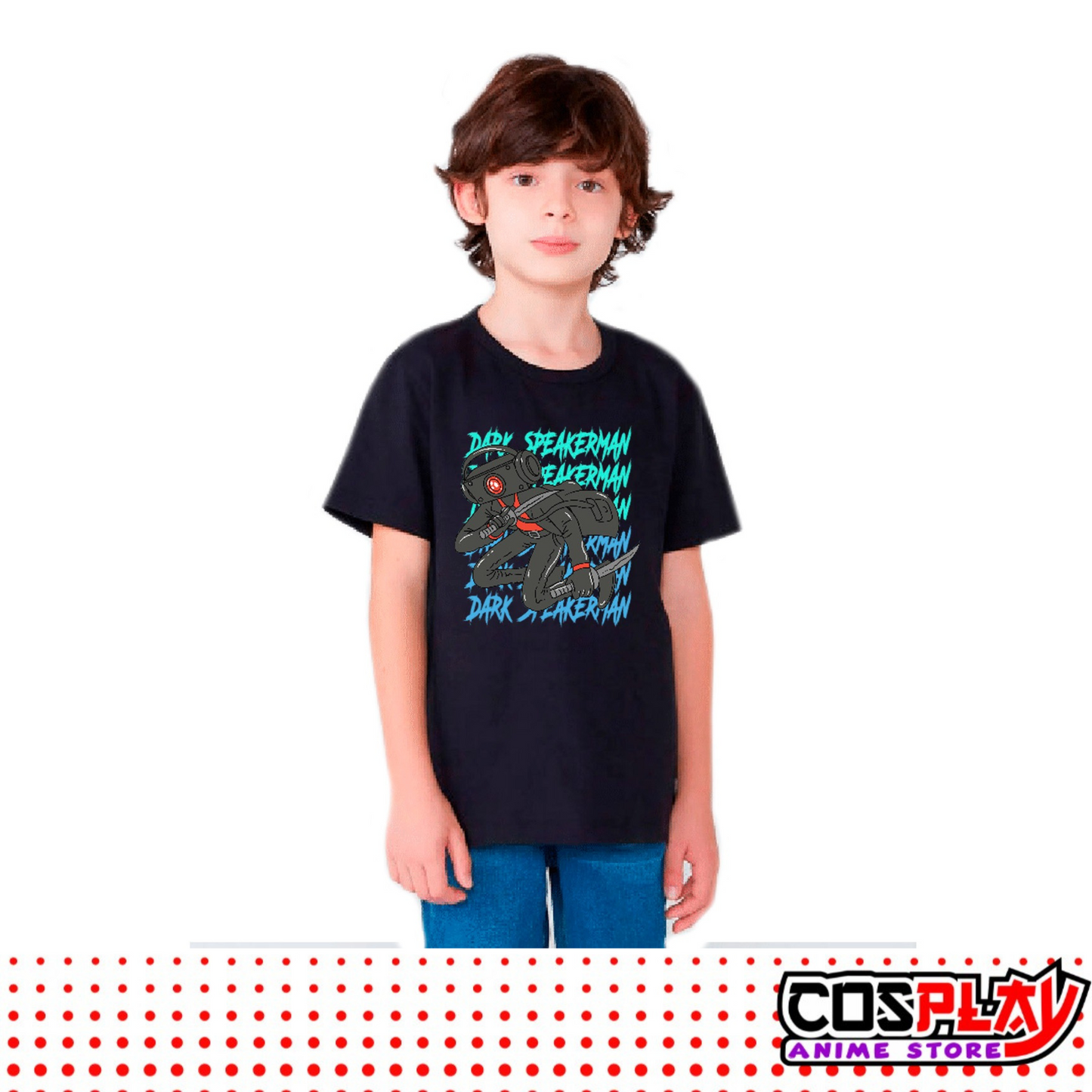 Remera Niños Nuevos Diseños Dark Speakerman Skibidi Toilet