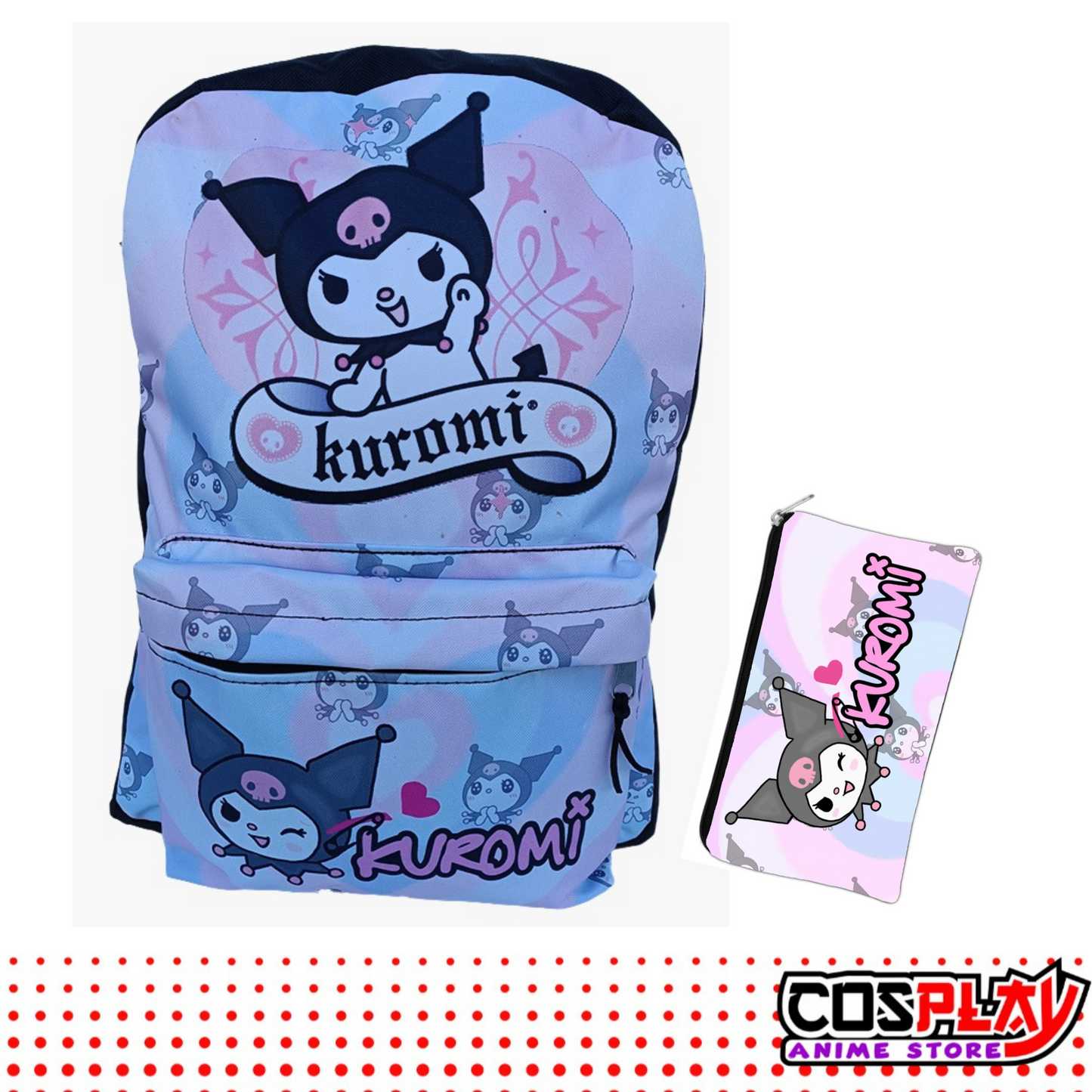 Kit Mochila Y Cartuchera Liceal - Kuromi