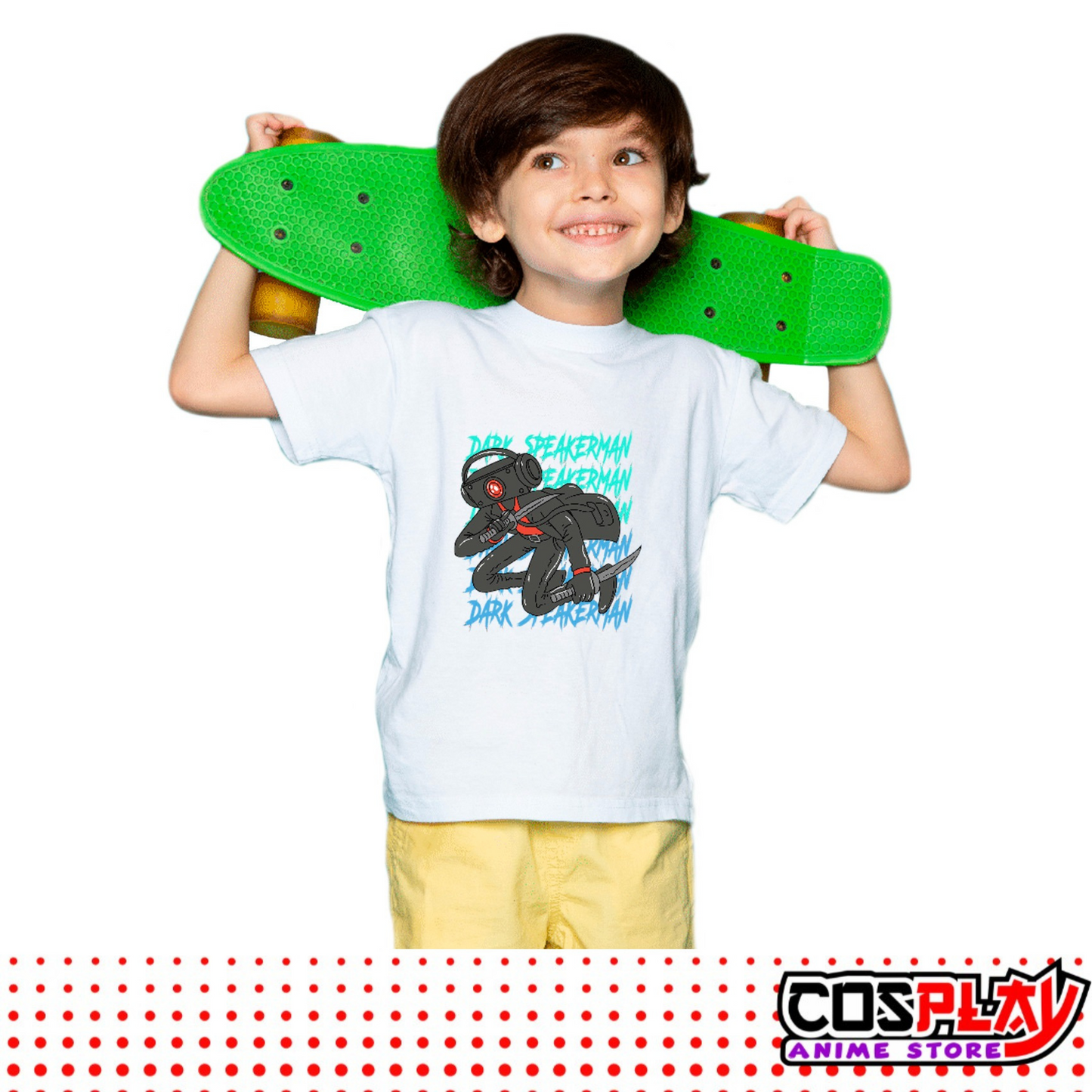 Remera Niños Nuevos Diseños Dark Speakerman Skibidi Toilet
