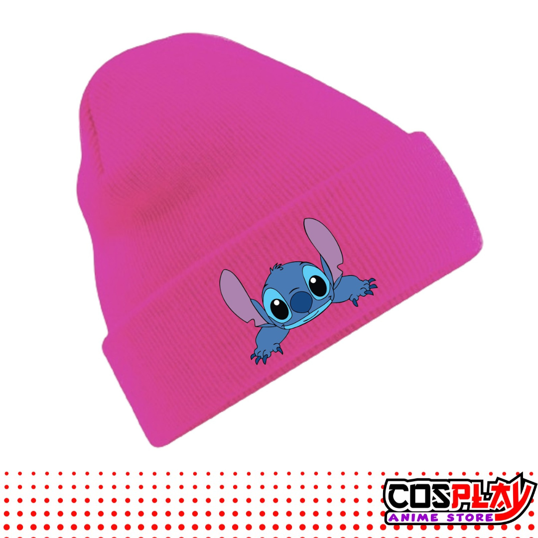Gorro Invernal De Stitch, Angel - Lana Suave Y Abrigado