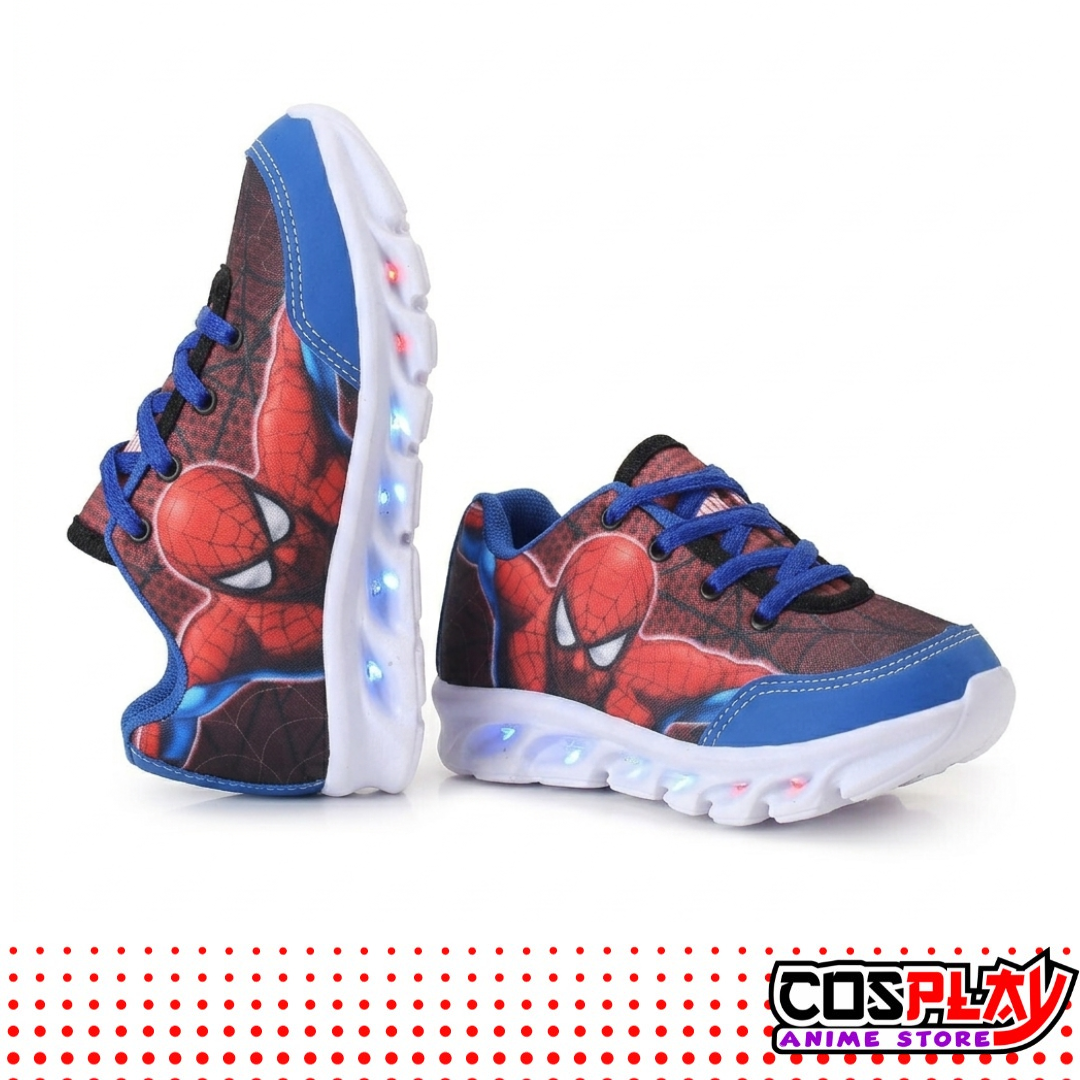 Champión Infantil Con Luz Led Hombre Araña Spiderman