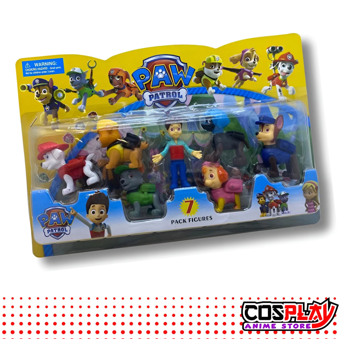Muñecos Paw Patrol - Patrulla Canina Set Completo 7 Figuras