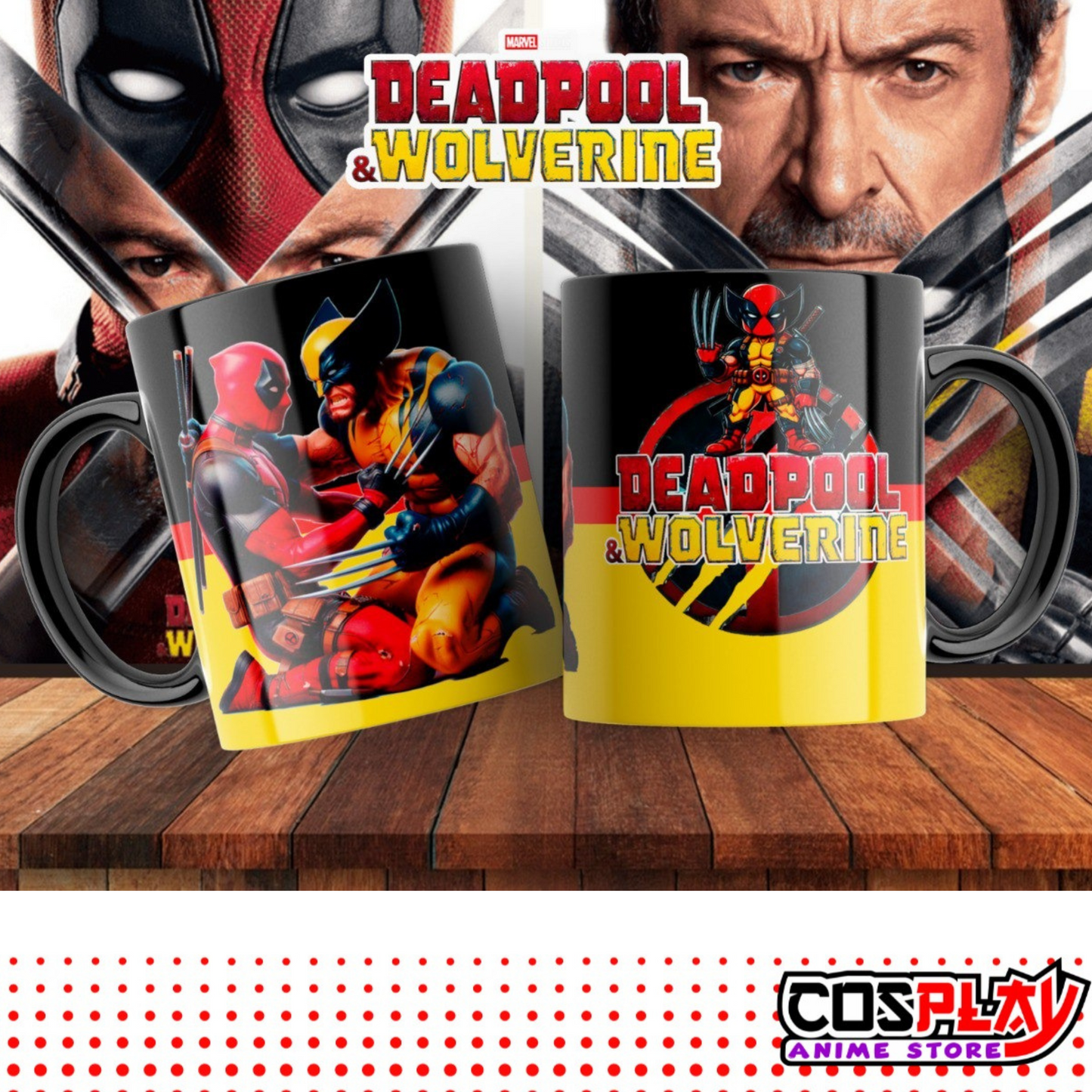 Taza Diseño Deadpool y Wolverine 1