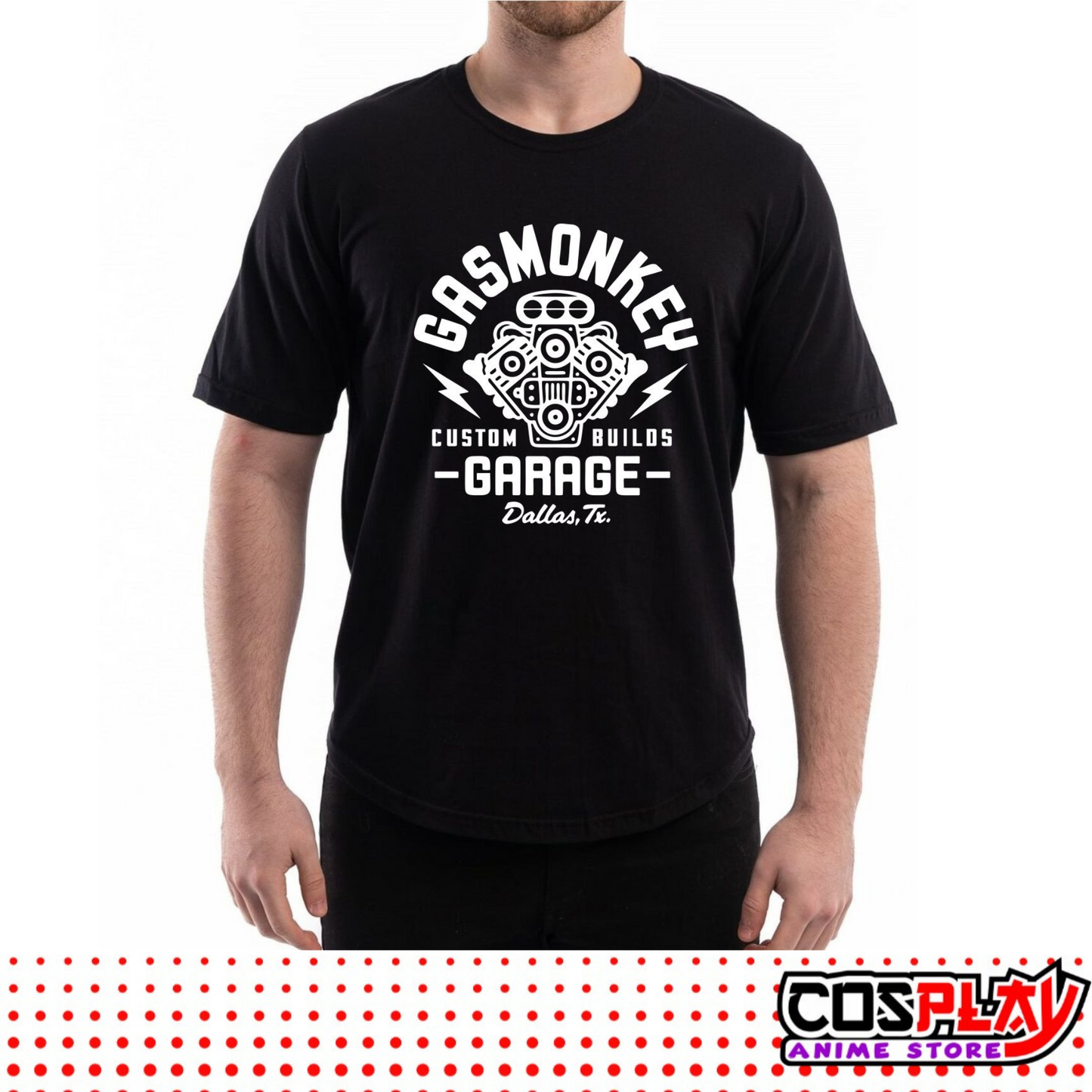 Remera Unisex 100% Algodón Gas Monkey - Custom Builds