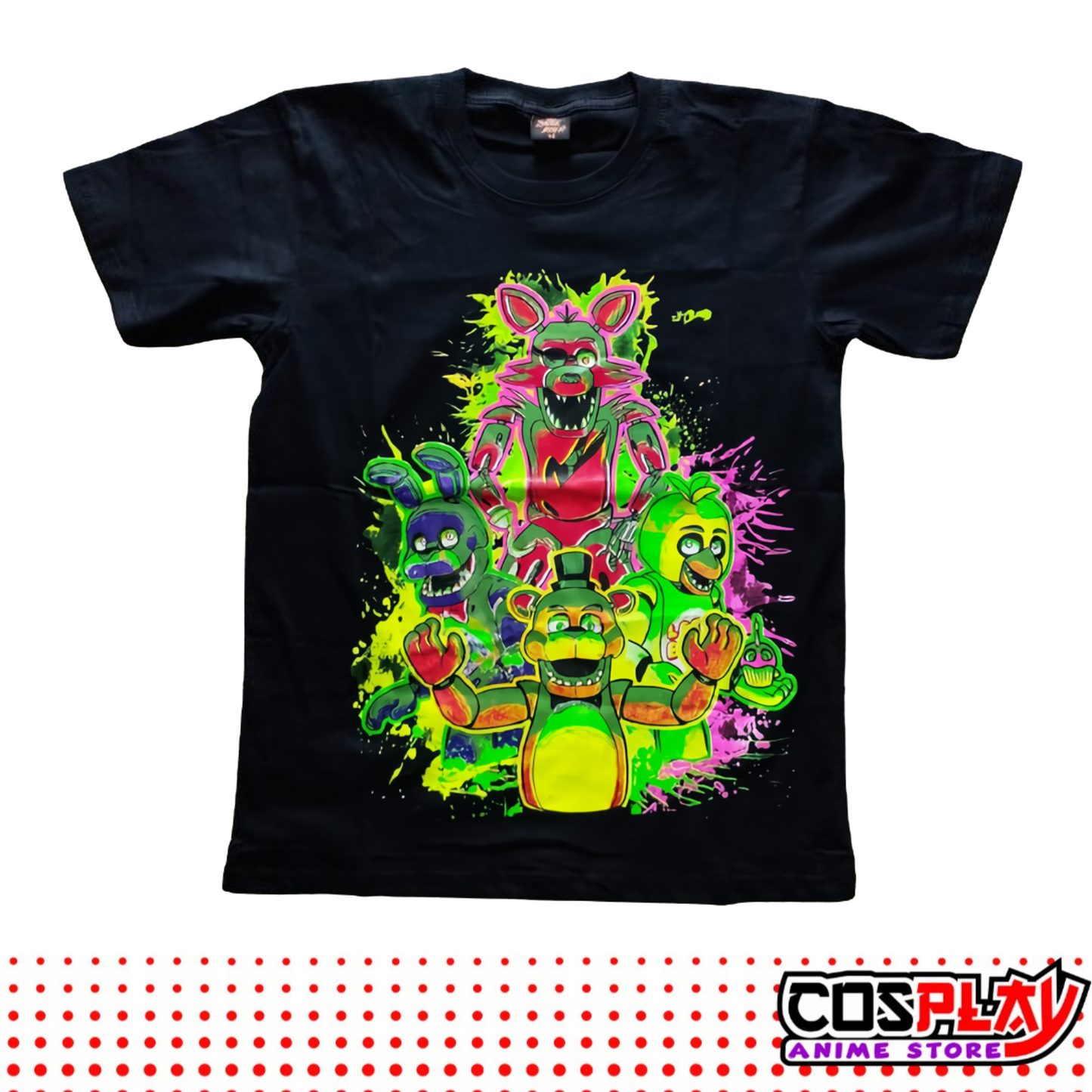 Remera Niño Five Nights At Freddy's- Brilla En La Obscuridad