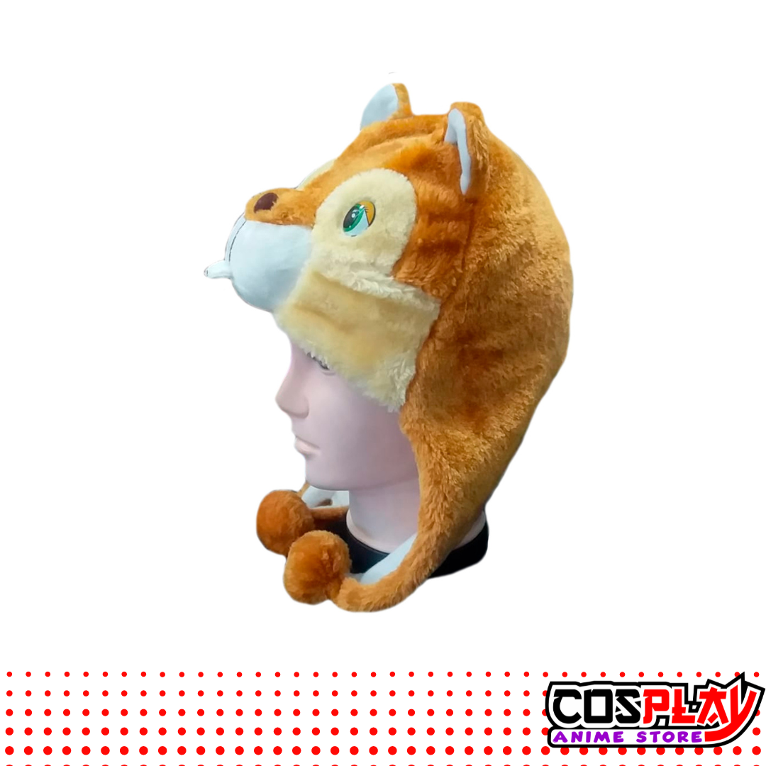 Gorro Animales Felpa / Castor