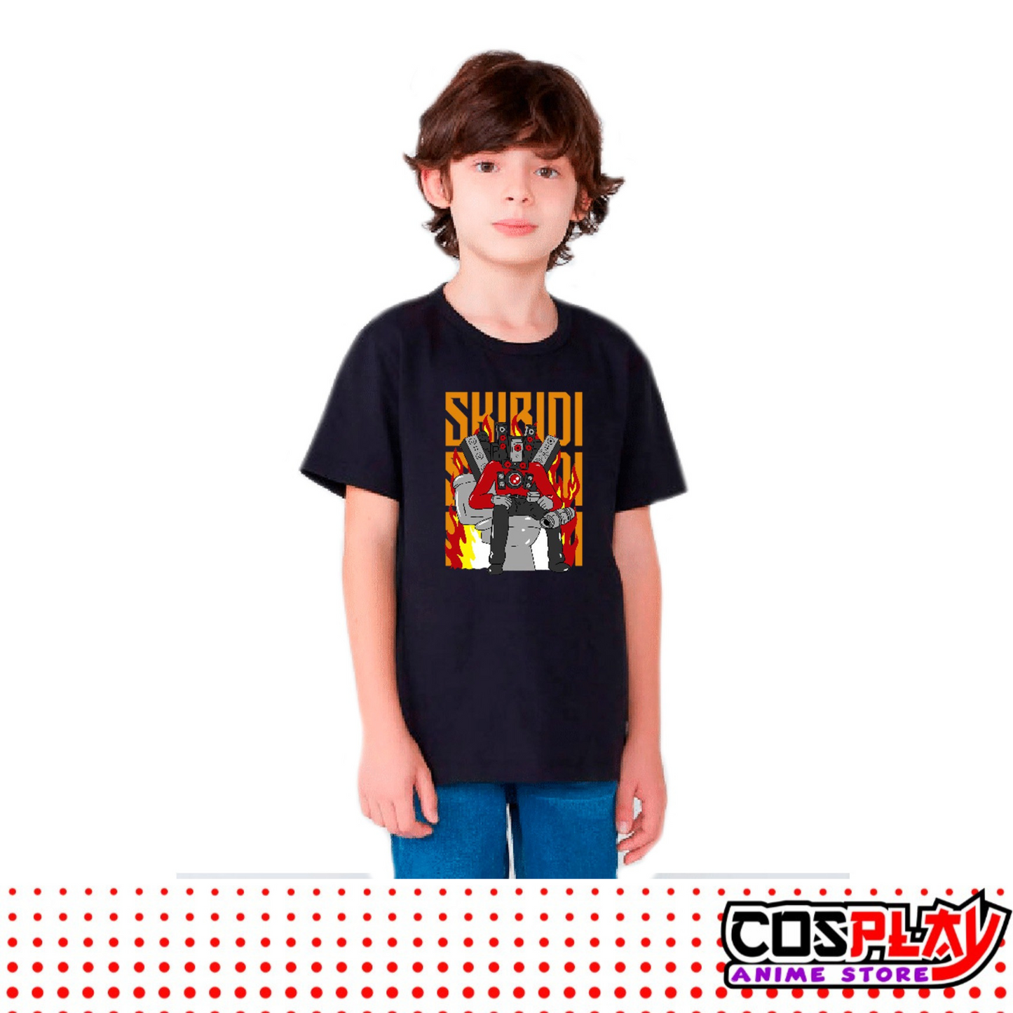 Remera Niños Nuevo Diseño Skibidi Toilet - Titan Speakerman