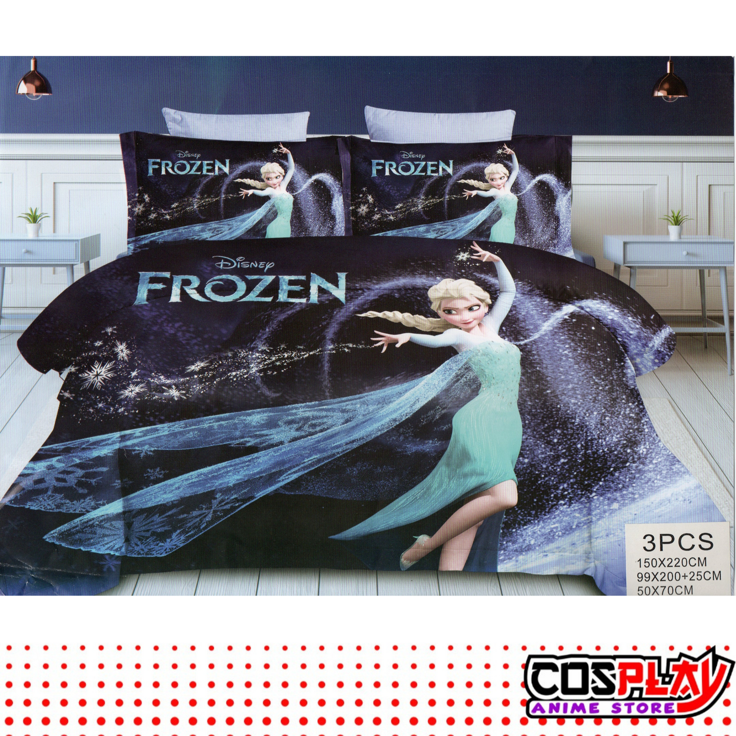 Sábana Infantil 3 Piezas - Elsa - Frozen . Disney