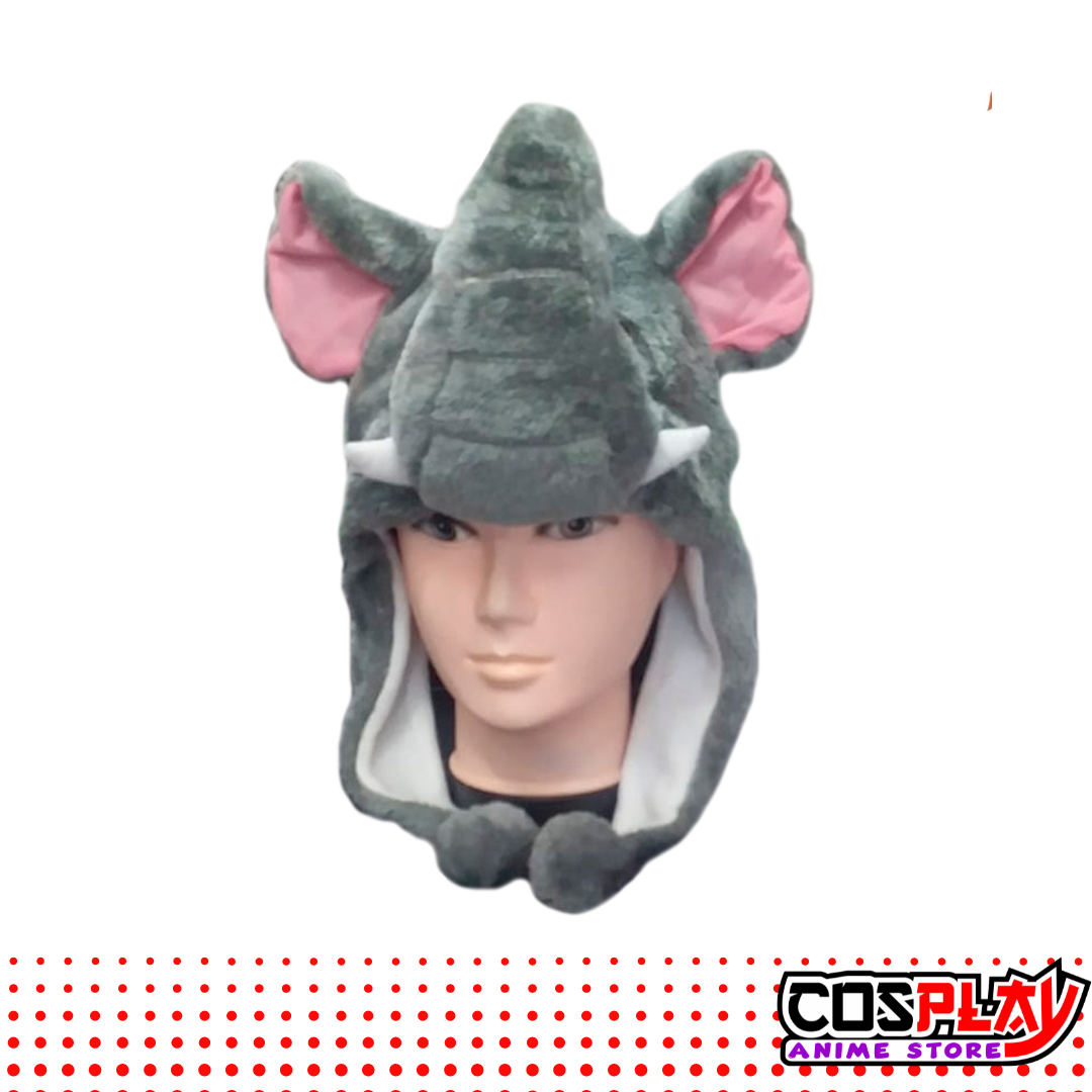 Gorro Animales Felpa / Elefante