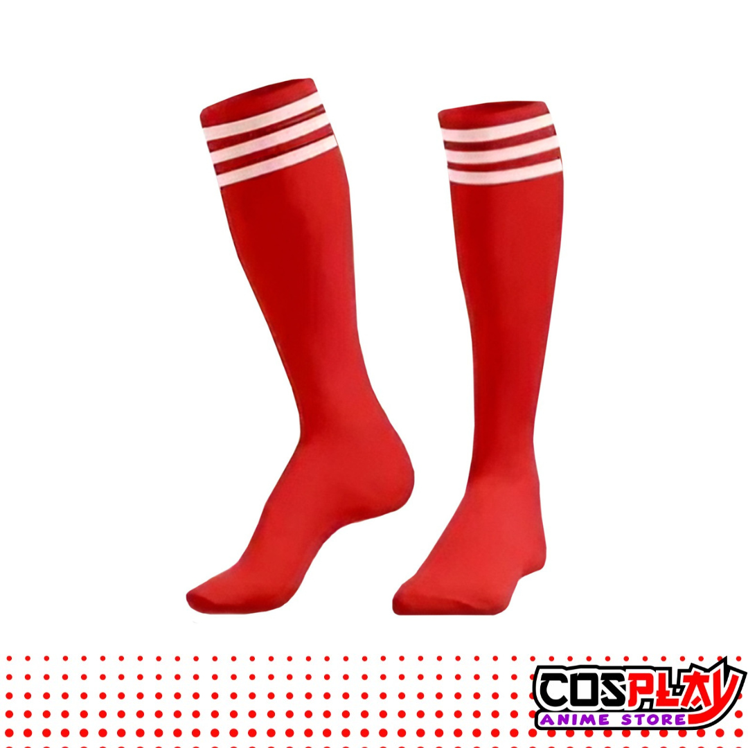 Pack 12 Medias de Futbol Rojas Unisex para Adulto
