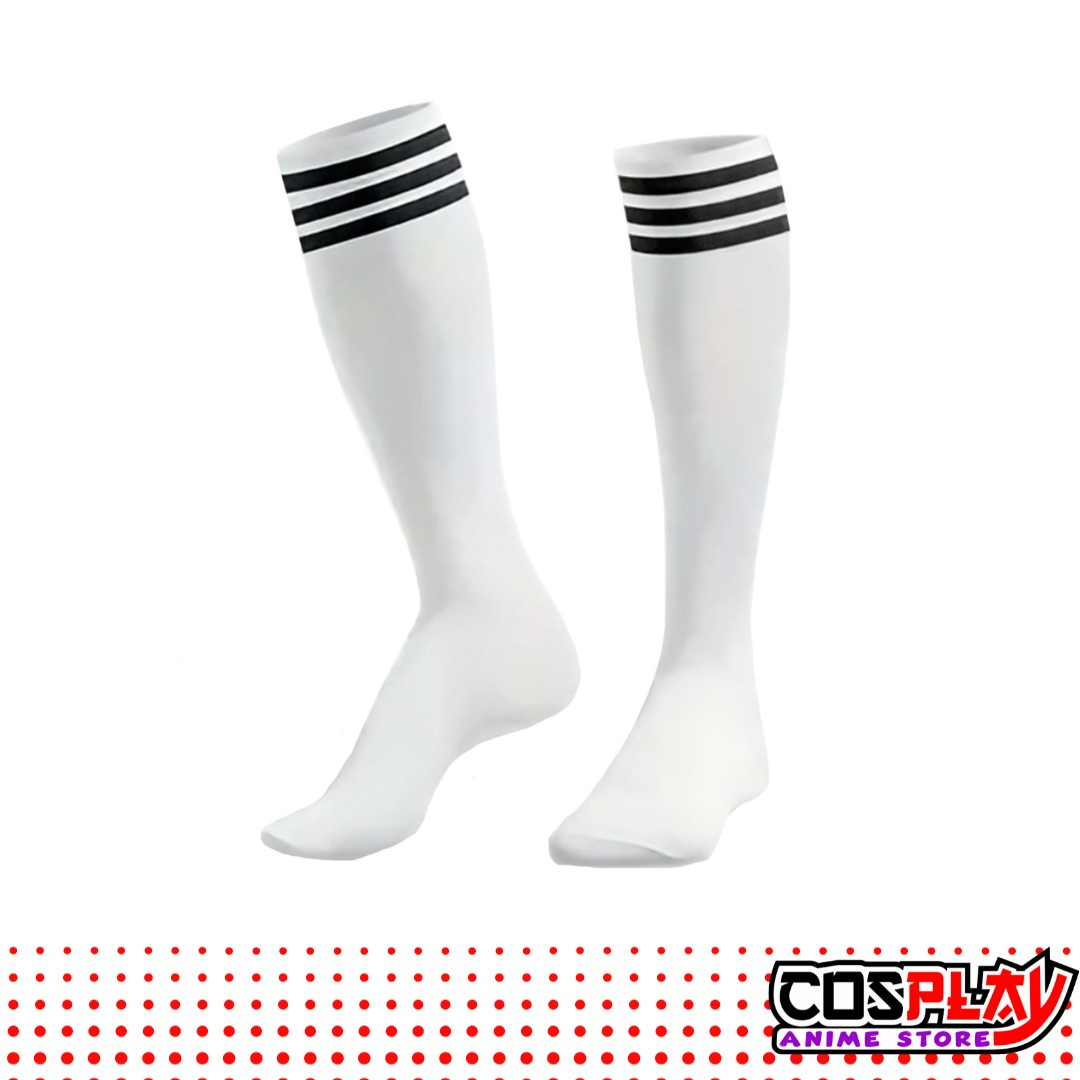 Pack 12 Medias de Futbol Blancas Unisex para Niño