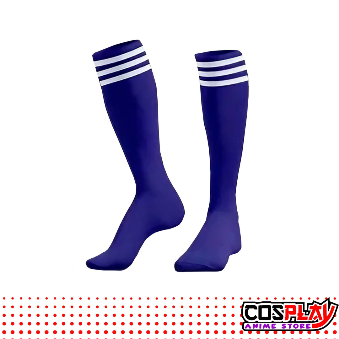 Pack 6 Medias de Futbol Azul Unisex para Niño