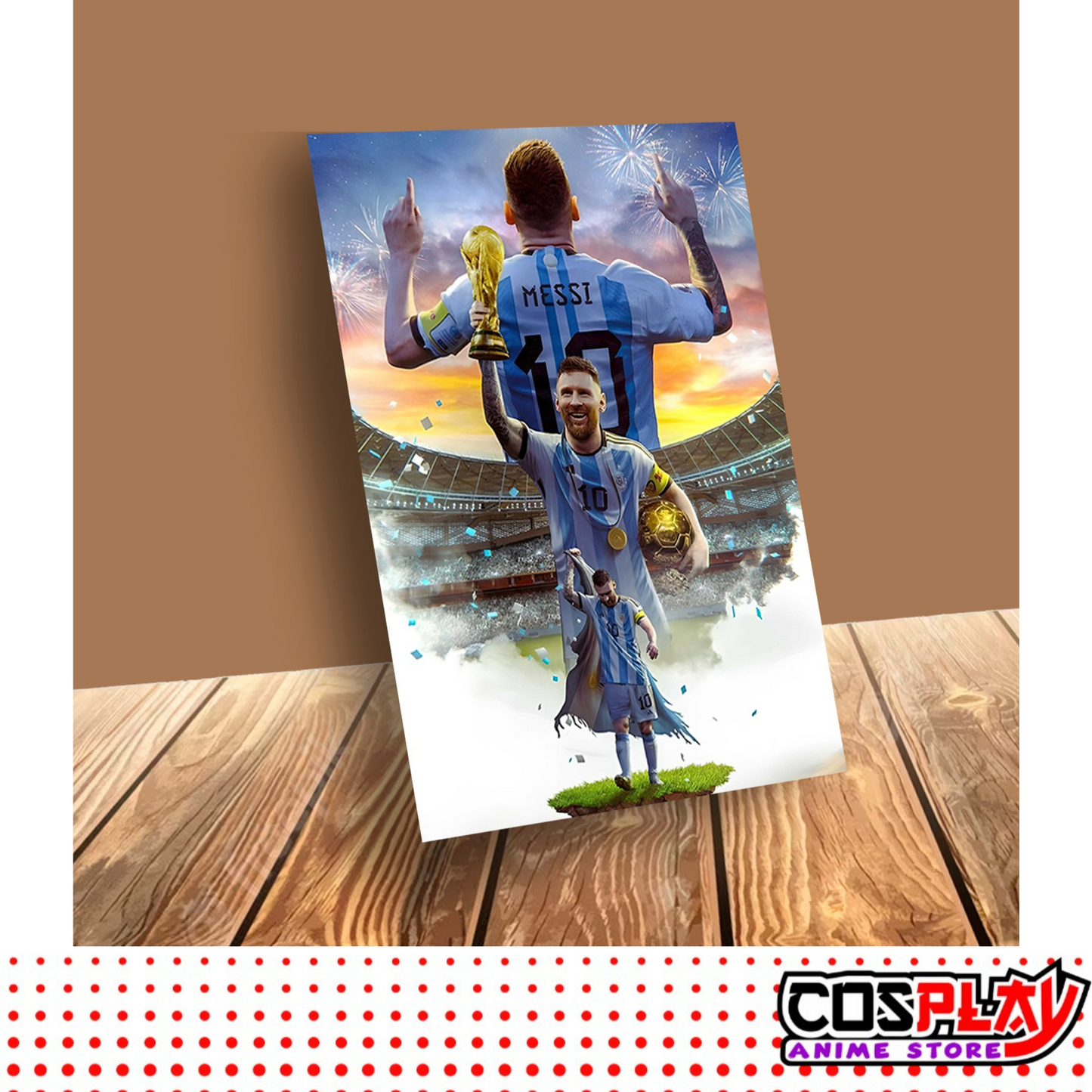 Poster Mural Hd Full Color - Messi