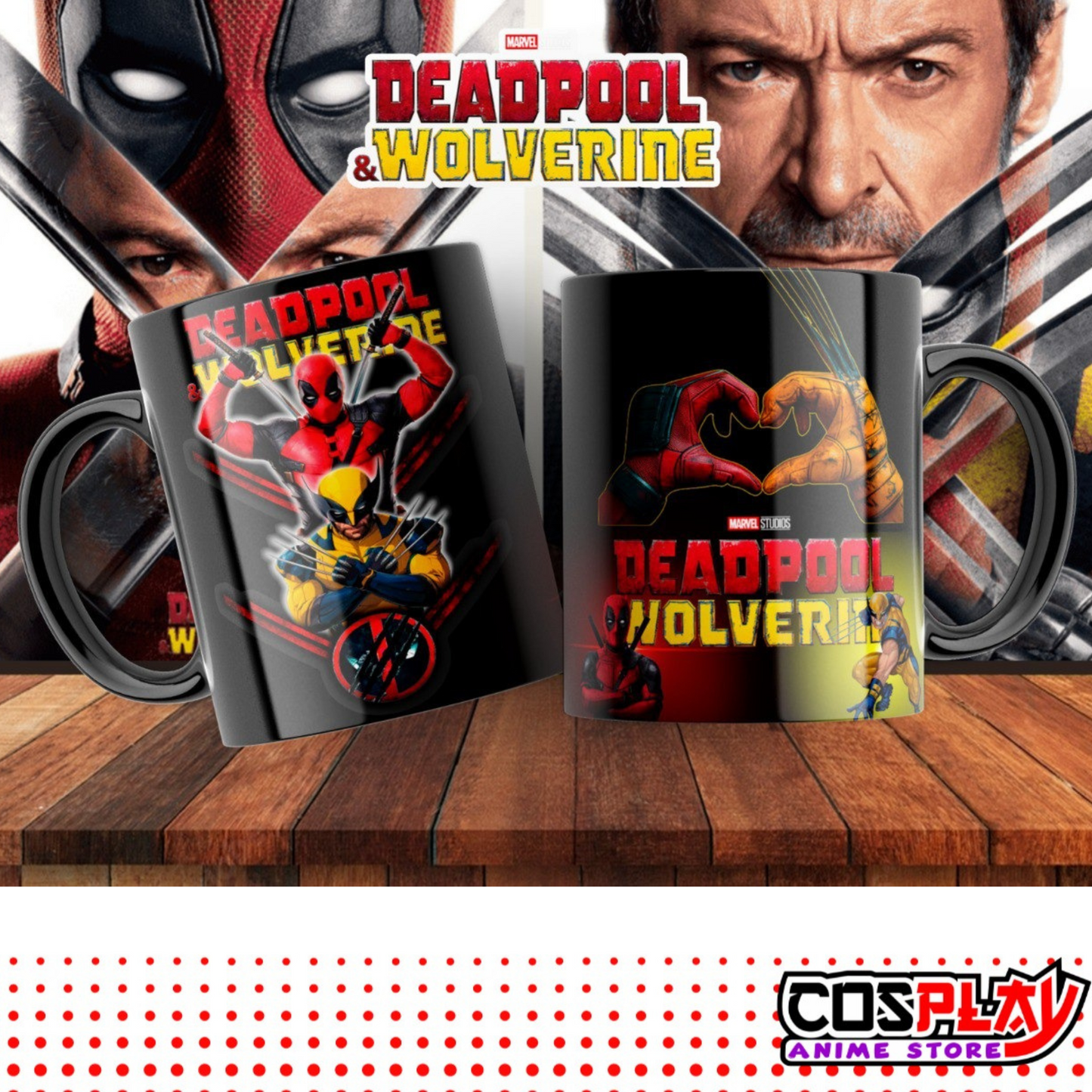 Taza Diseño Deadpool y Wolverine 2
