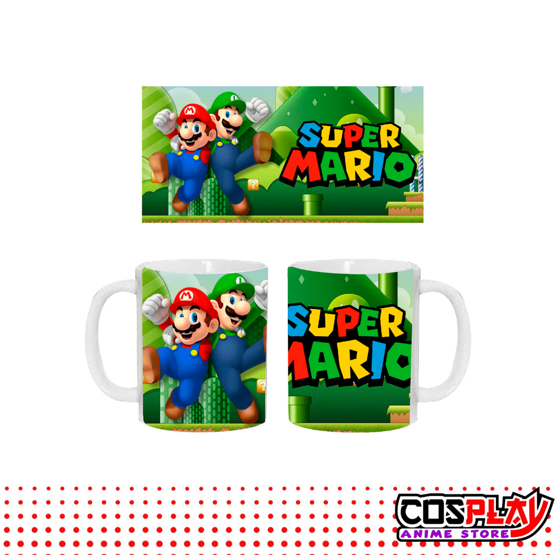 Taza Blanca Super Mario 1