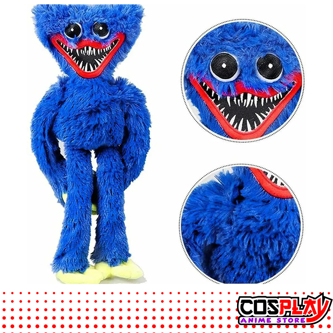 Muñeco Peluche Huggy Wuggy Poppy Playtime Azul.
