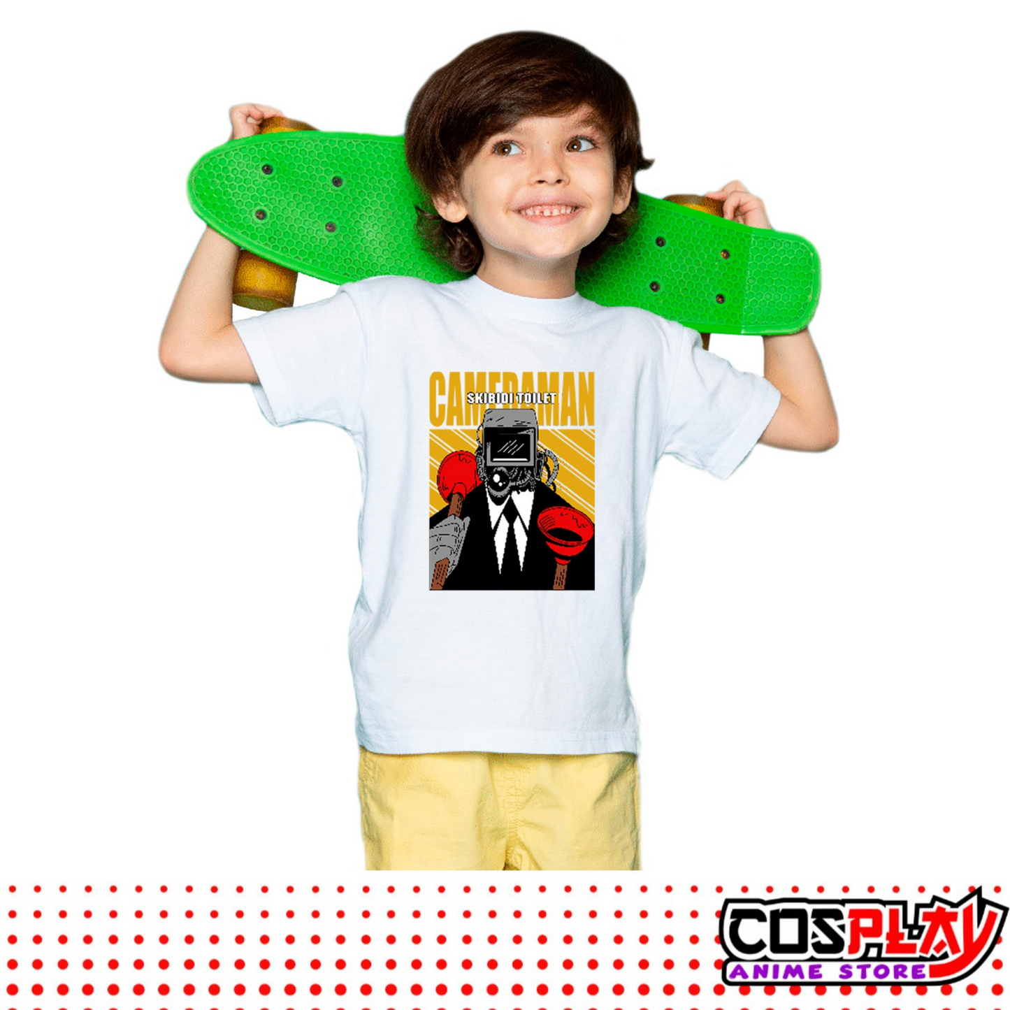 Remera Niños Nuevo Diseño Skibidi Toilet - Cameraman