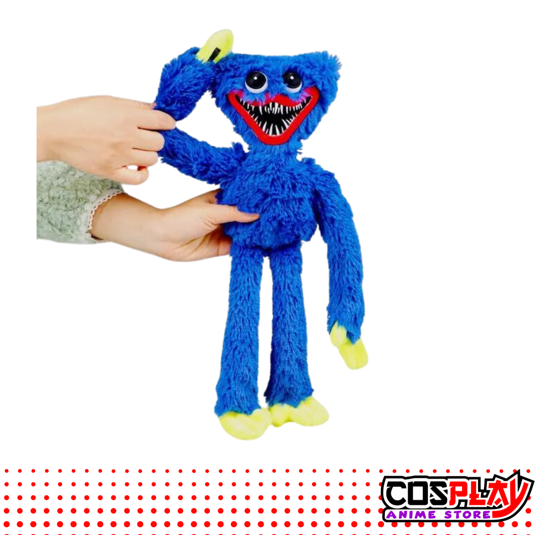 Muñeco Peluche Huggy Wuggy Poppy Playtime Azul.