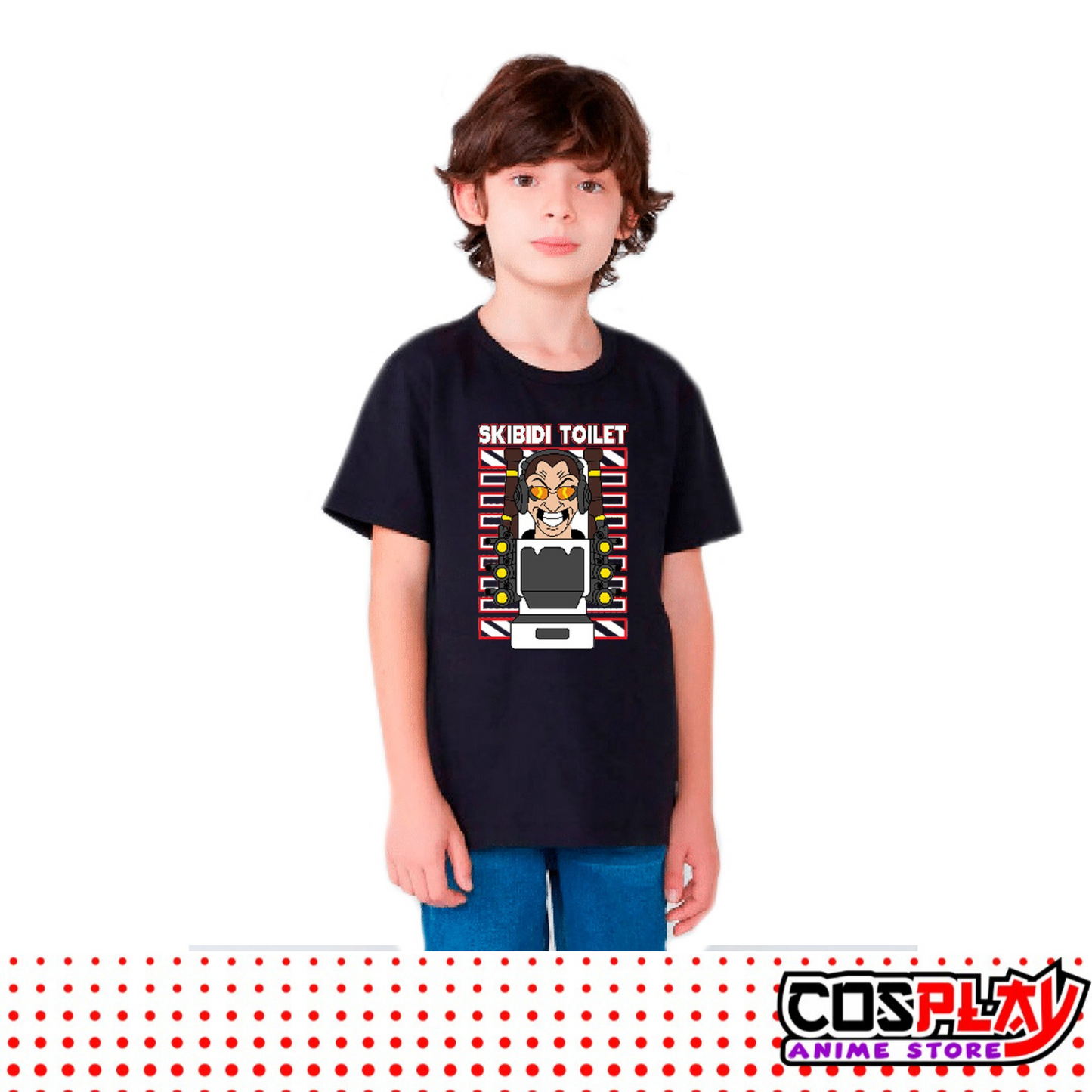 Remera Niños Nuevo Diseño Skibidi Toilet - G Man Mejorado