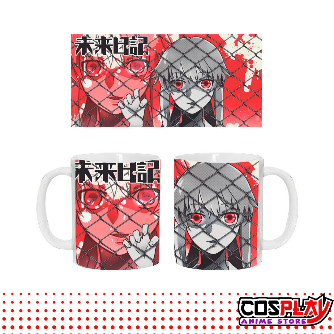 Taza Blanca Mirai Nikki