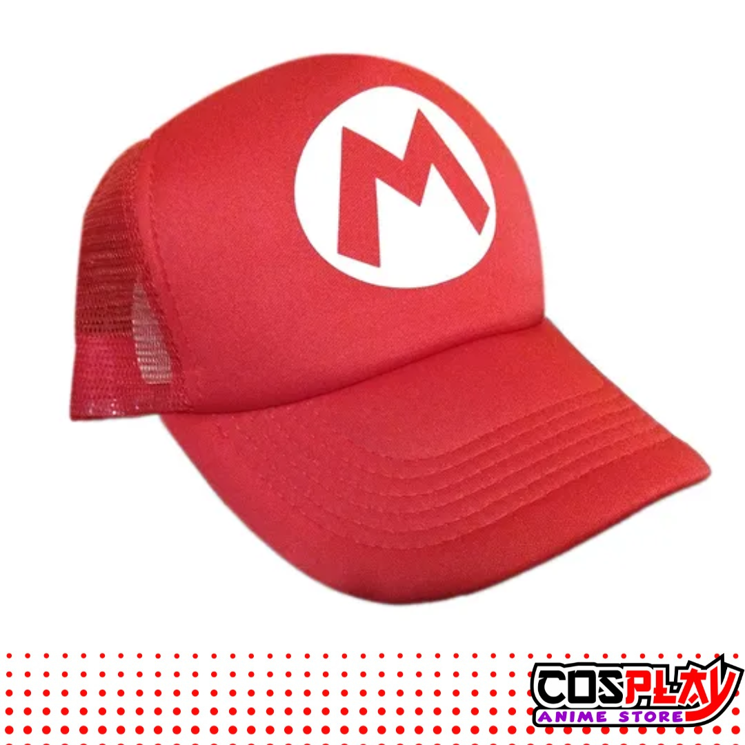 Gorro Trucker Mario Bros Camionera Roja Super Mario