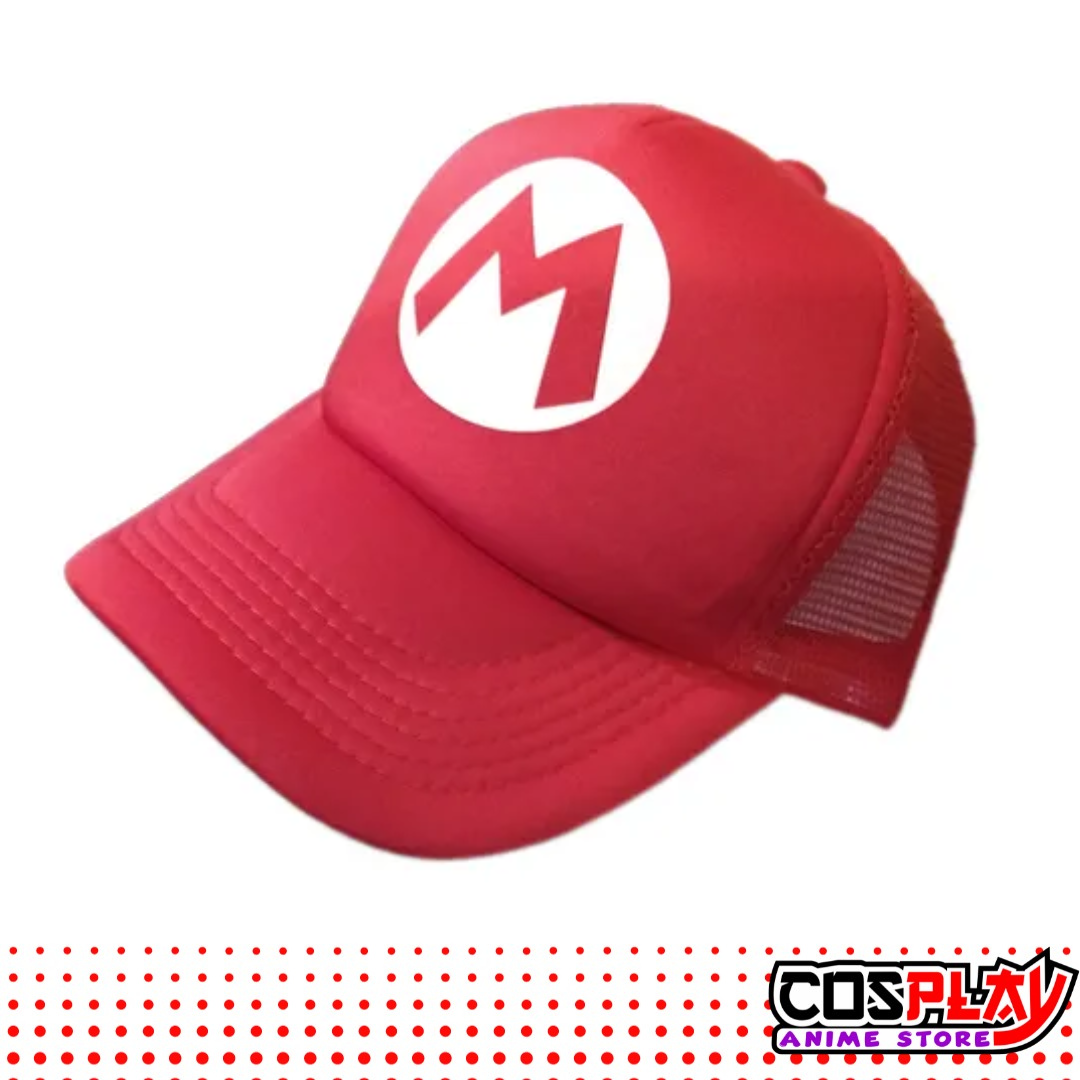 Gorro Trucker Mario Bros Camionera Roja Super Mario
