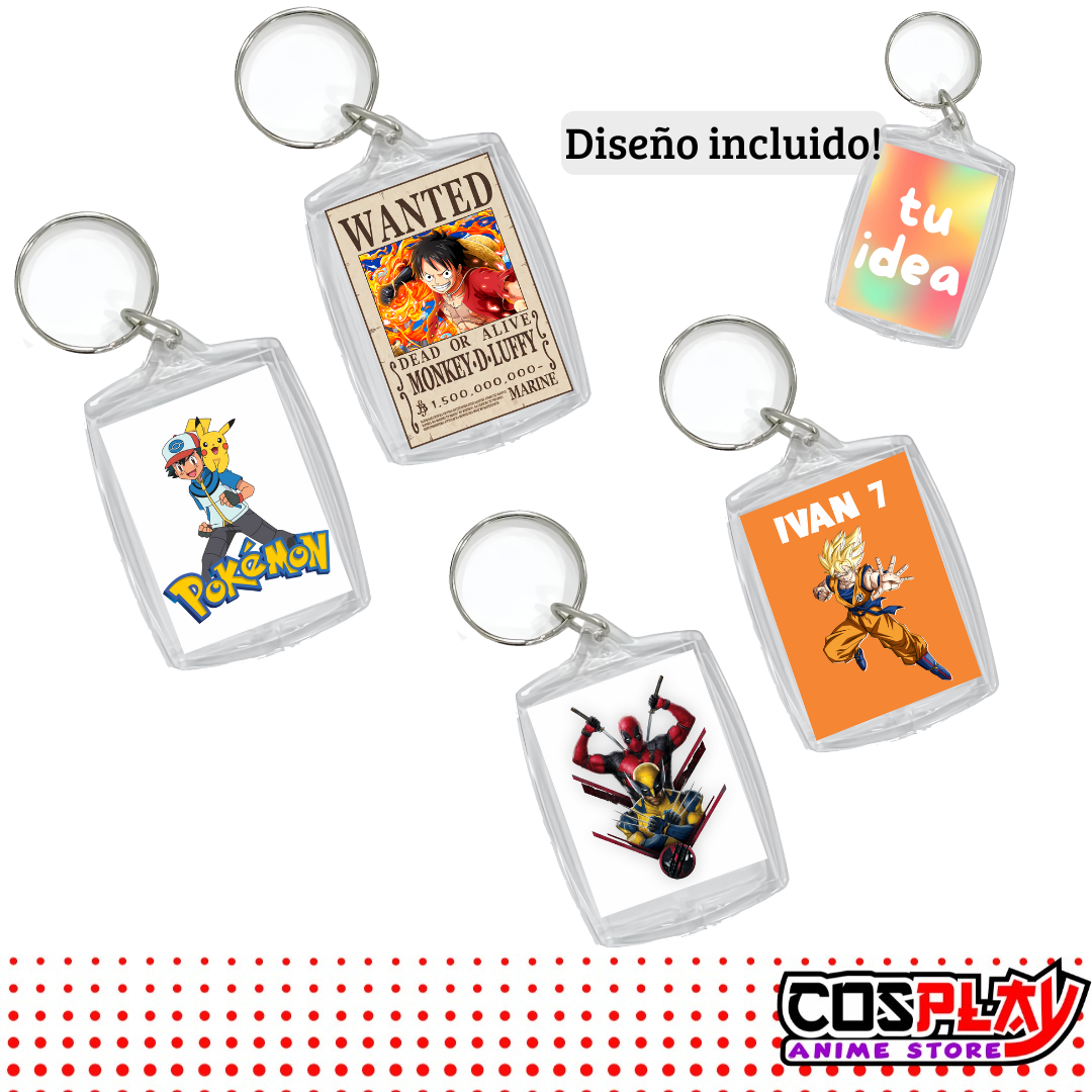Pack 100 Llaveros Acrílicos Personalizables