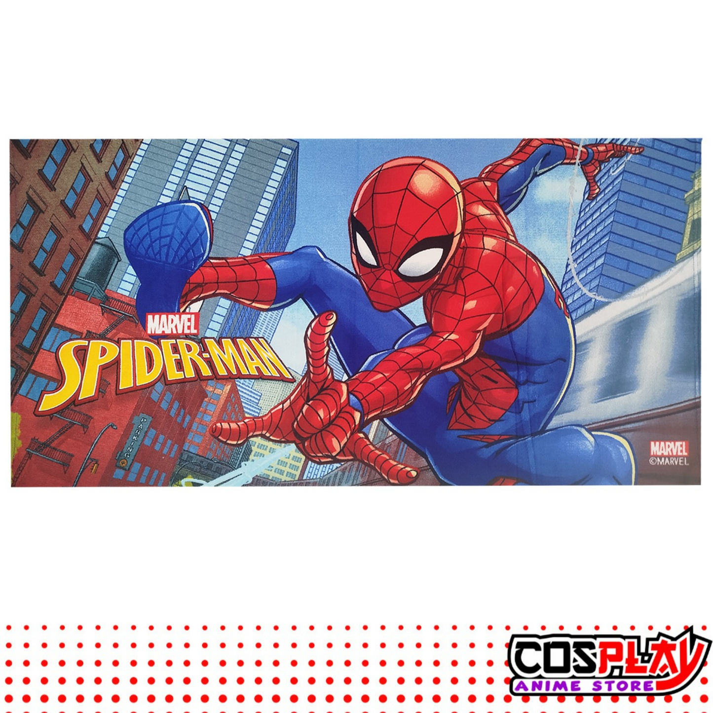 Toallón Infantil - Spiderman Clásico - 100 % Algodón. 1,50 X 70 Cms