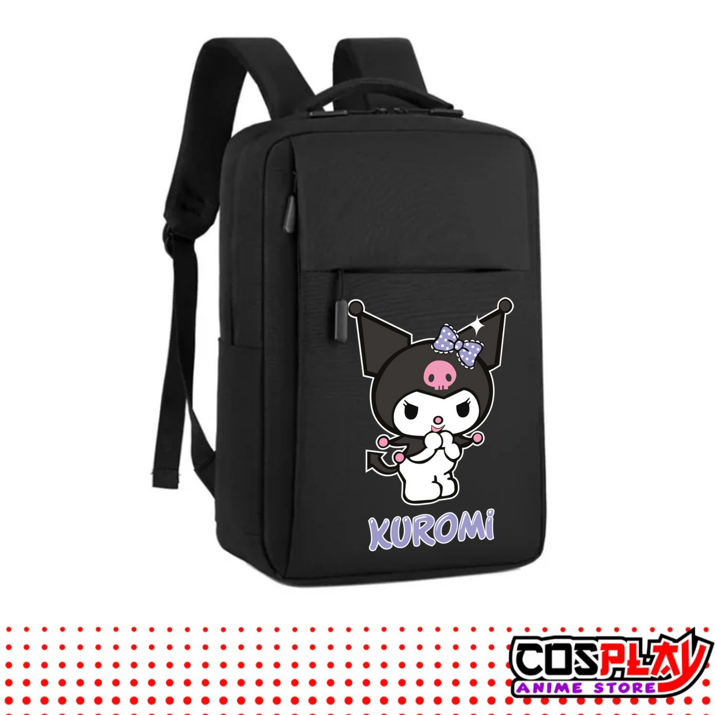 Mochila Impermeable Antirrobo Para Laptop - Kuromi