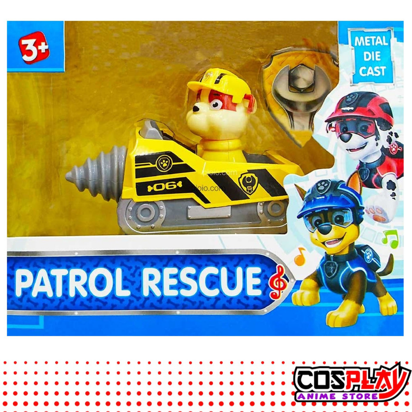 Paw Patrol Juguete - Vehículos 13 Cm. Con Luz Y Sonido