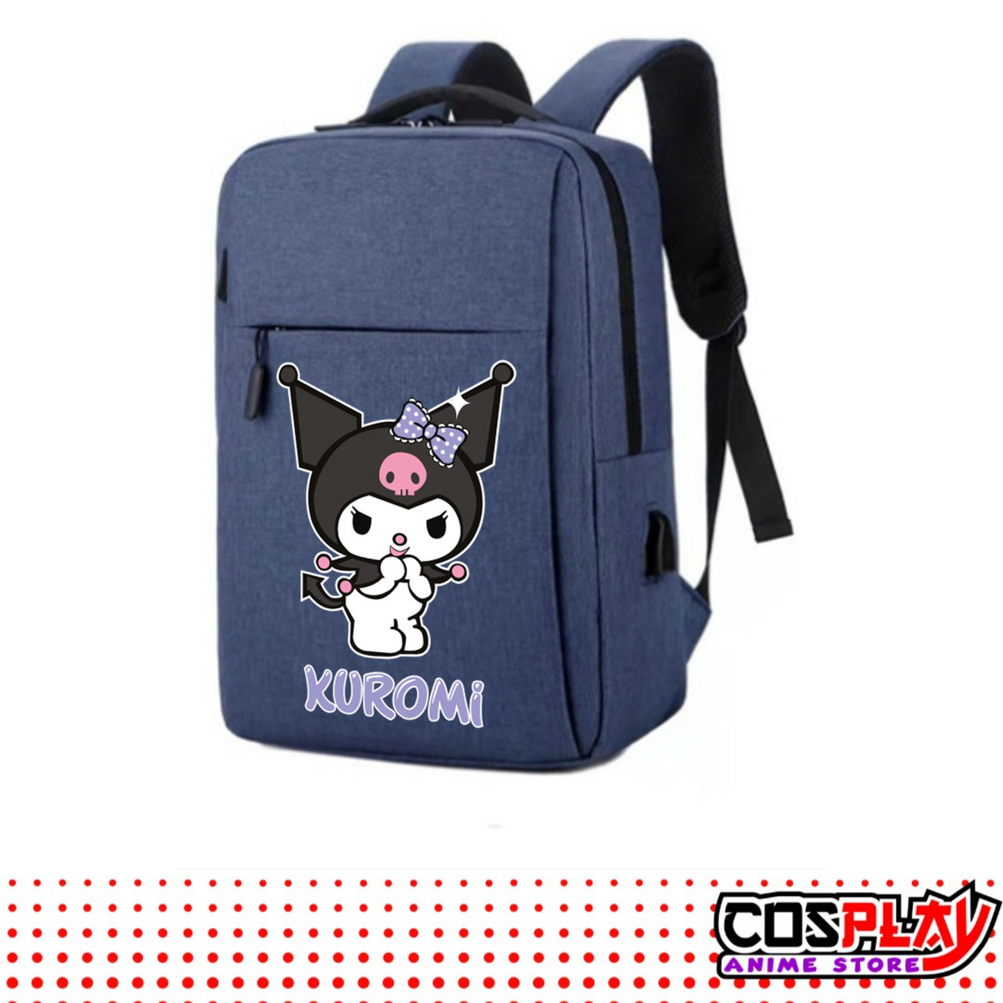 Mochila Impermeable Antirrobo Para Laptop - Kuromi