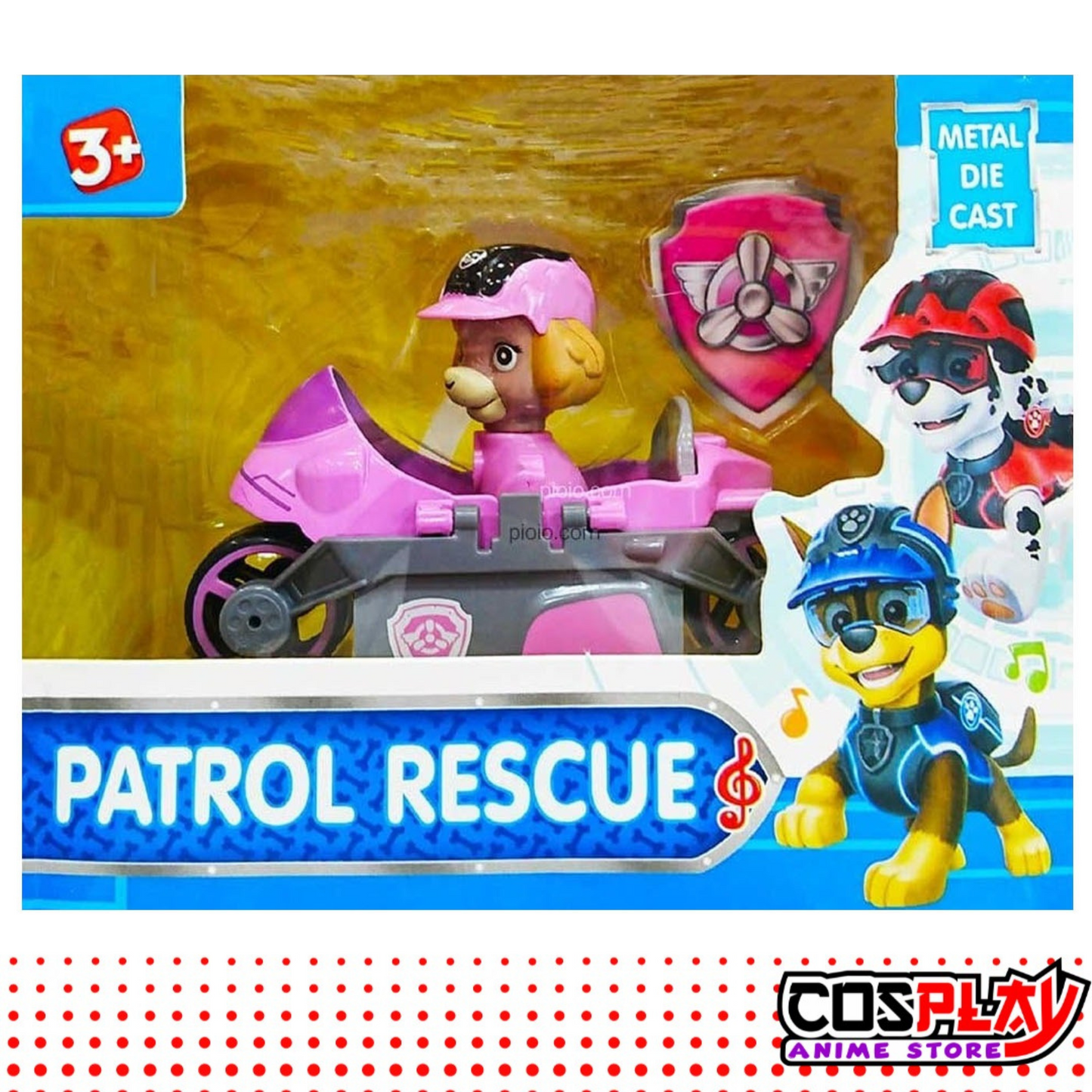 Paw Patrol Juguete - Vehículos 13 Cm. Con Luz Y Sonido