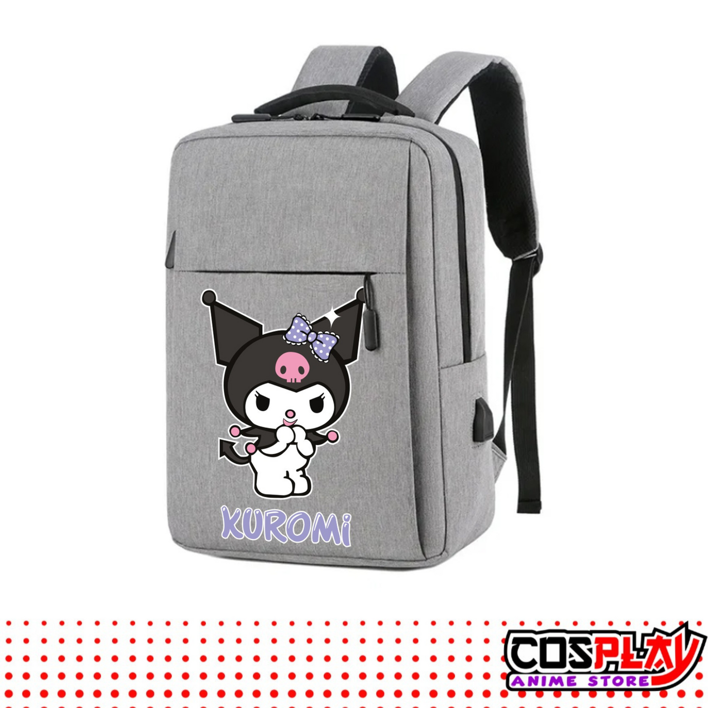 Mochila Impermeable Antirrobo Para Laptop - Kuromi