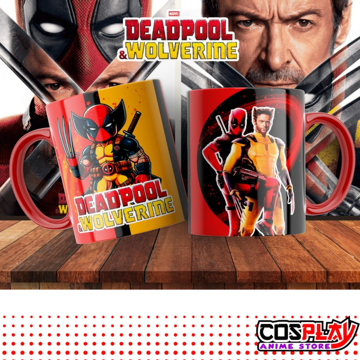Taza Diseño Deadpool y Wolverine 7