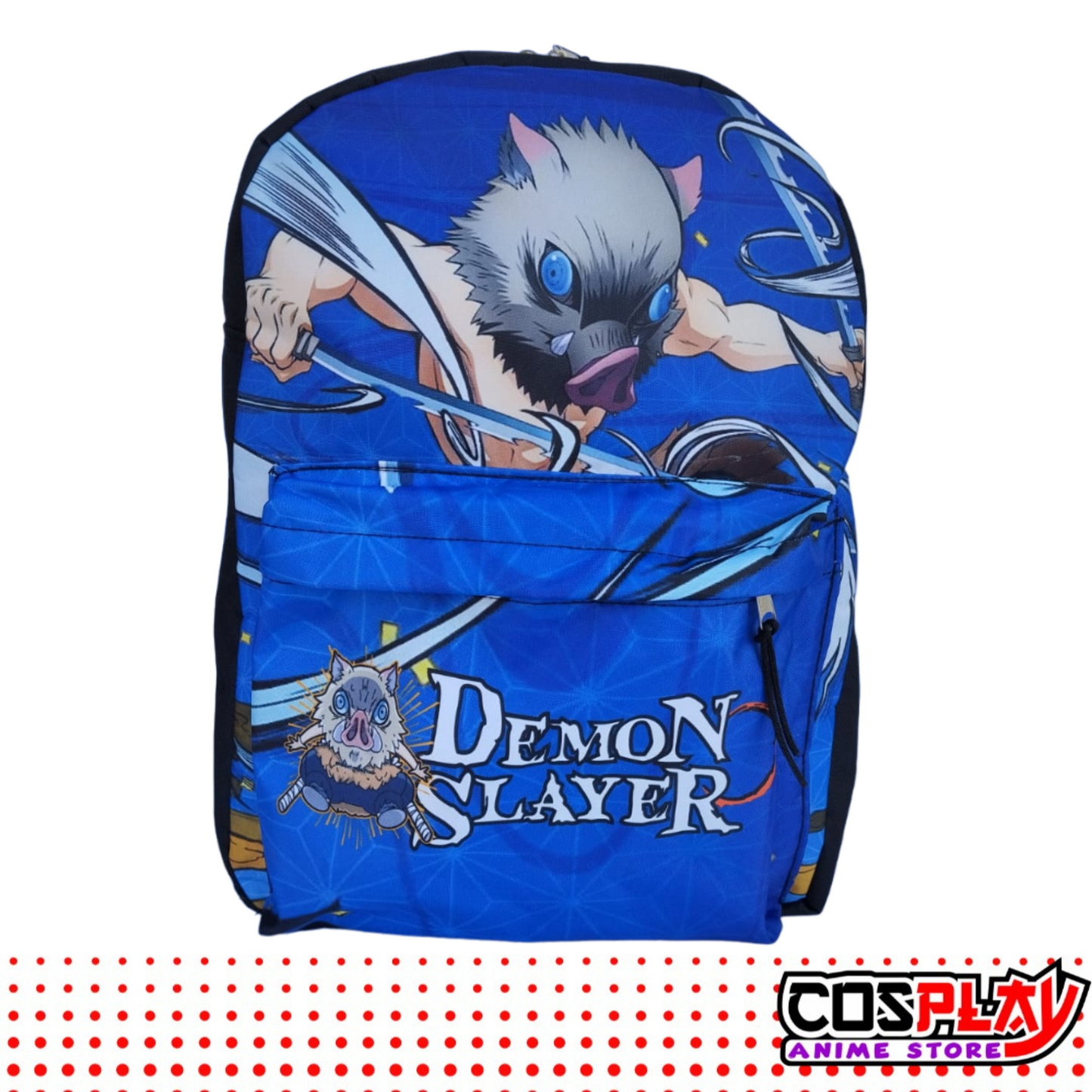 Mochila Liceal - Inosuke Hashibira - Demon Slayer