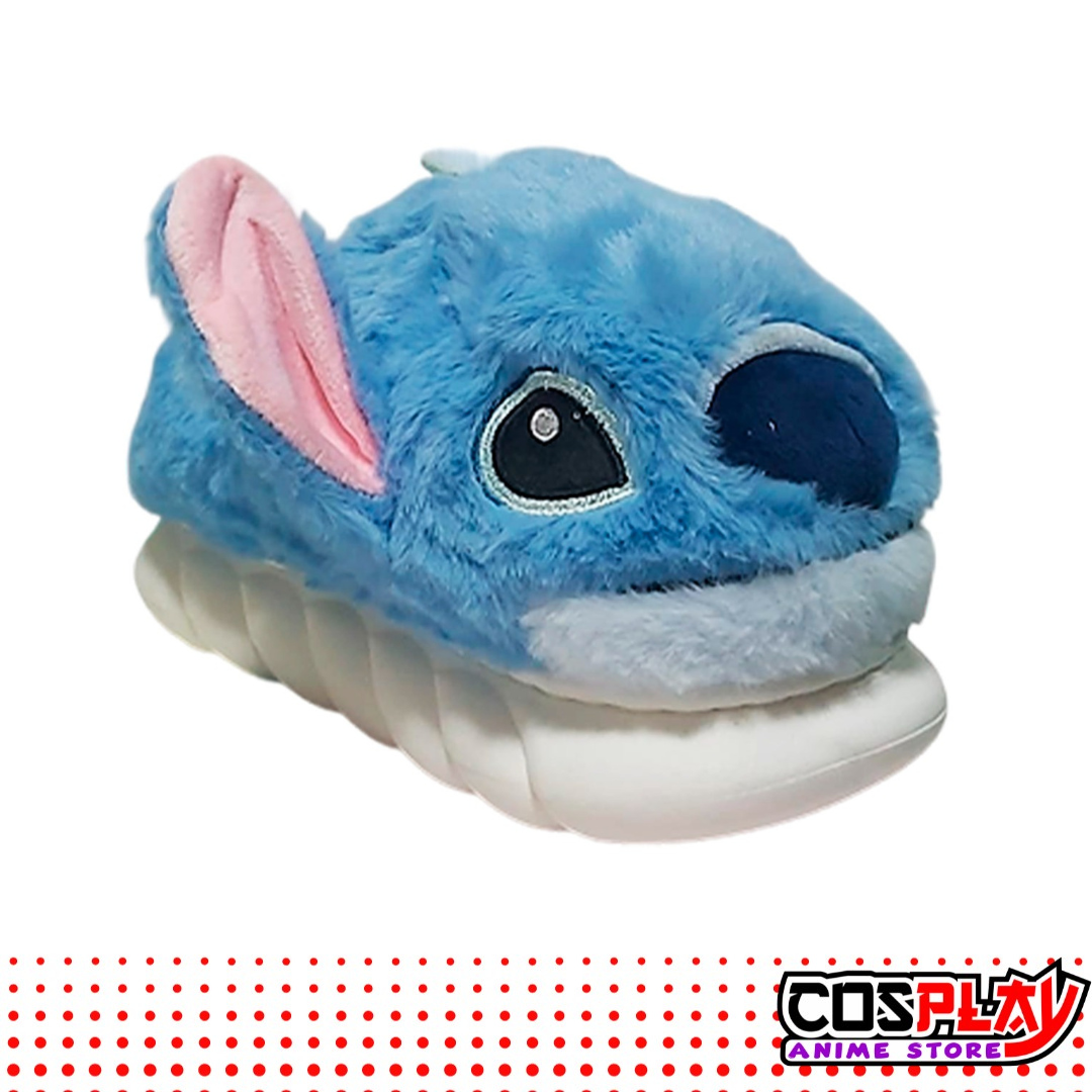 Pantufla Cerrada Tipo Botita Stitch Suaves Y Peluditas