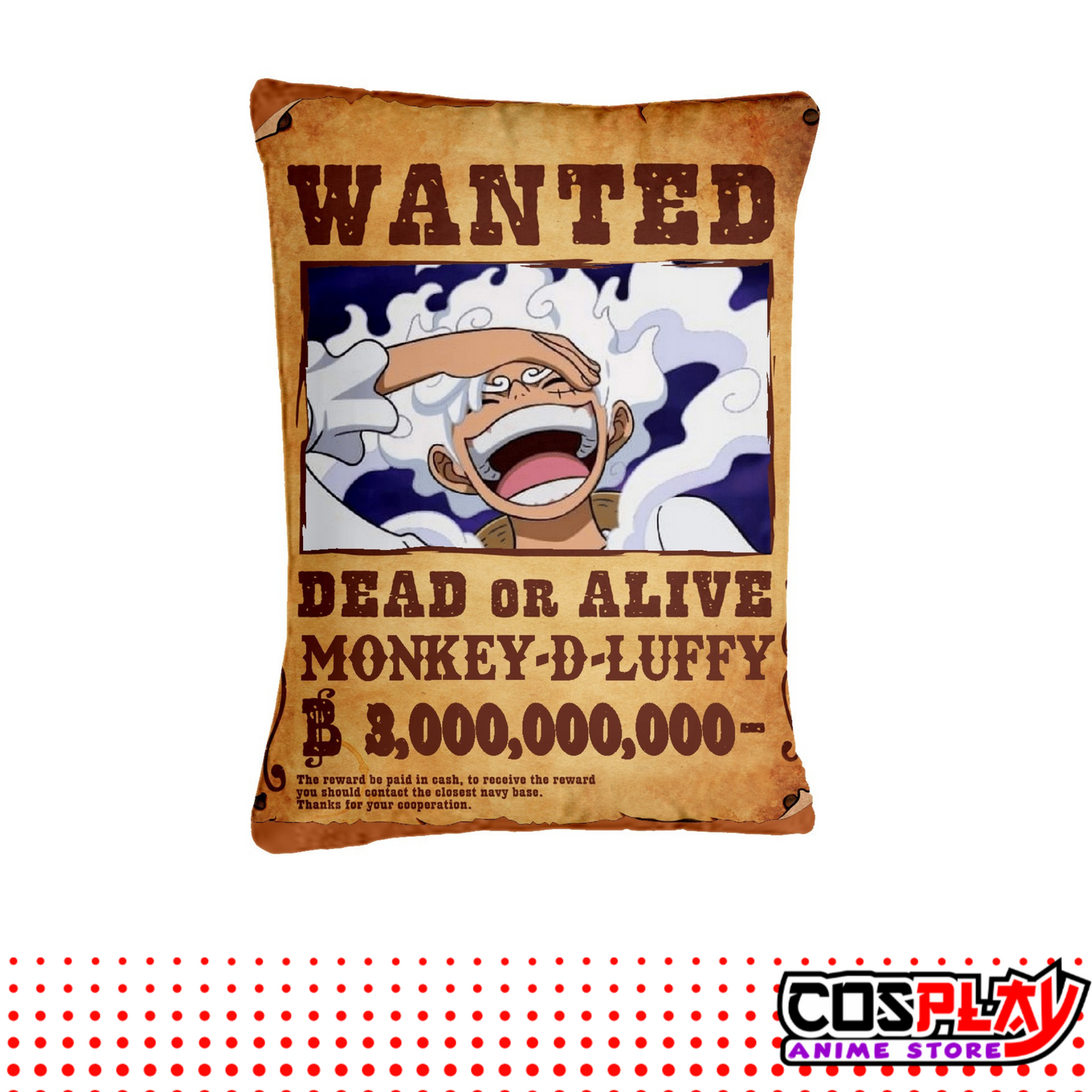 Almohadón Rectangular Monkey D Luffy Gear Fifth - One Piece - Edición Especial