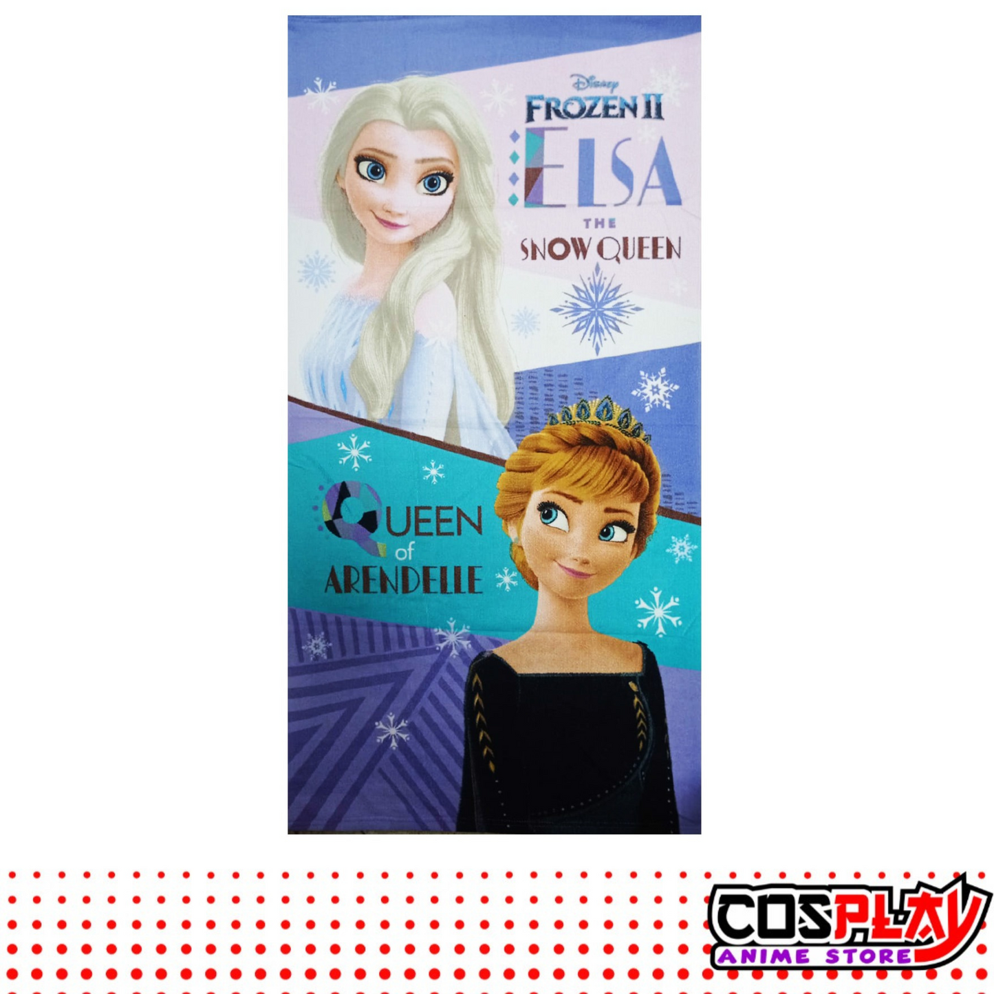 Toallón Infantil - Frozen 2- 100 % Algodón. 1,50 X 70 Cms