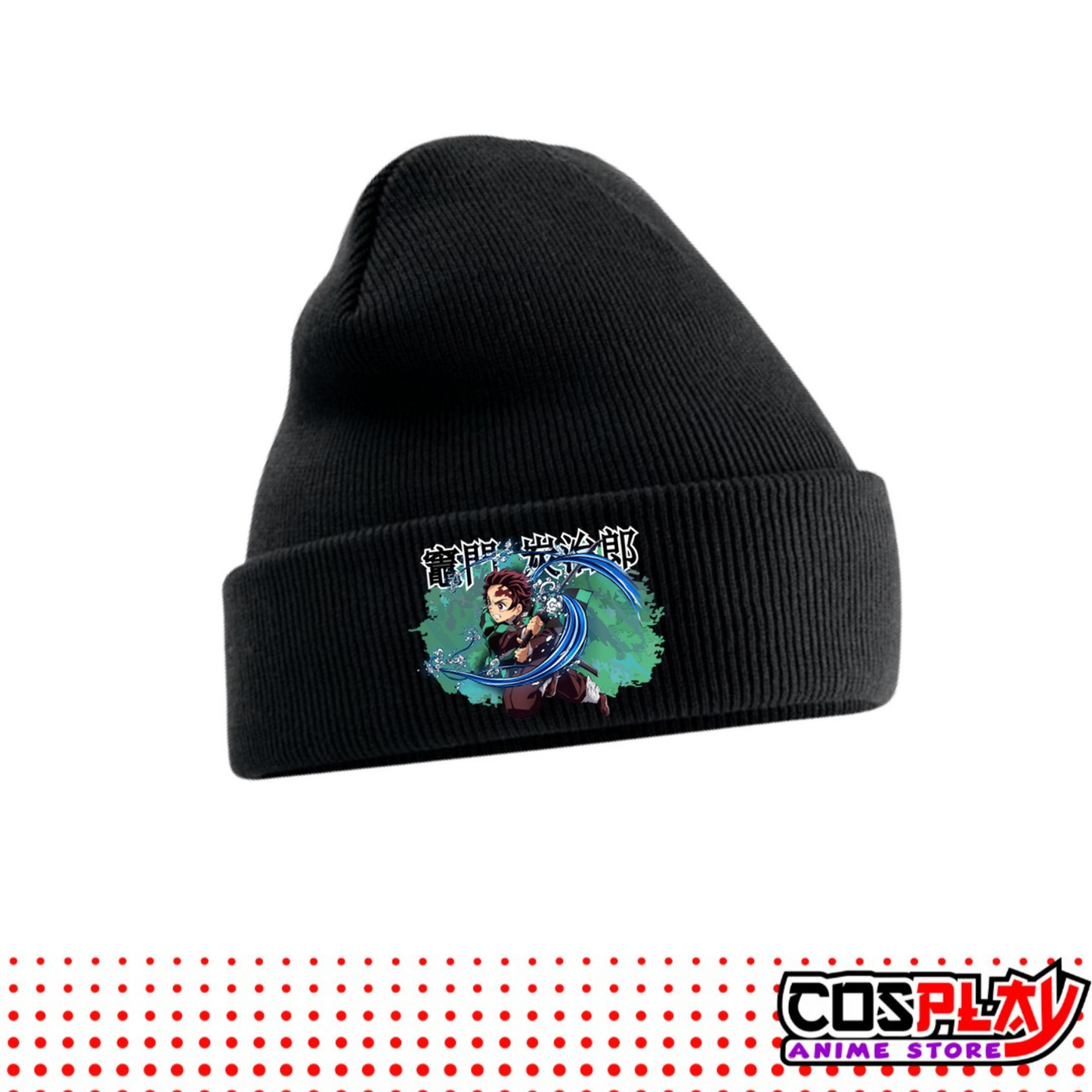 Gorro Tejido Tanjiro Kamado - Demon Slayer Impresión Dtf