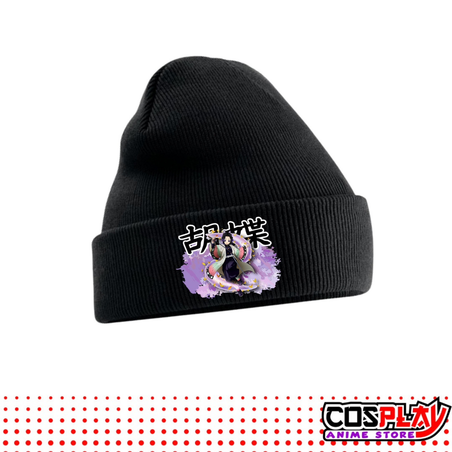Gorro Tejido Shinobu Kocho - Demon Slayer Impresión Dtf