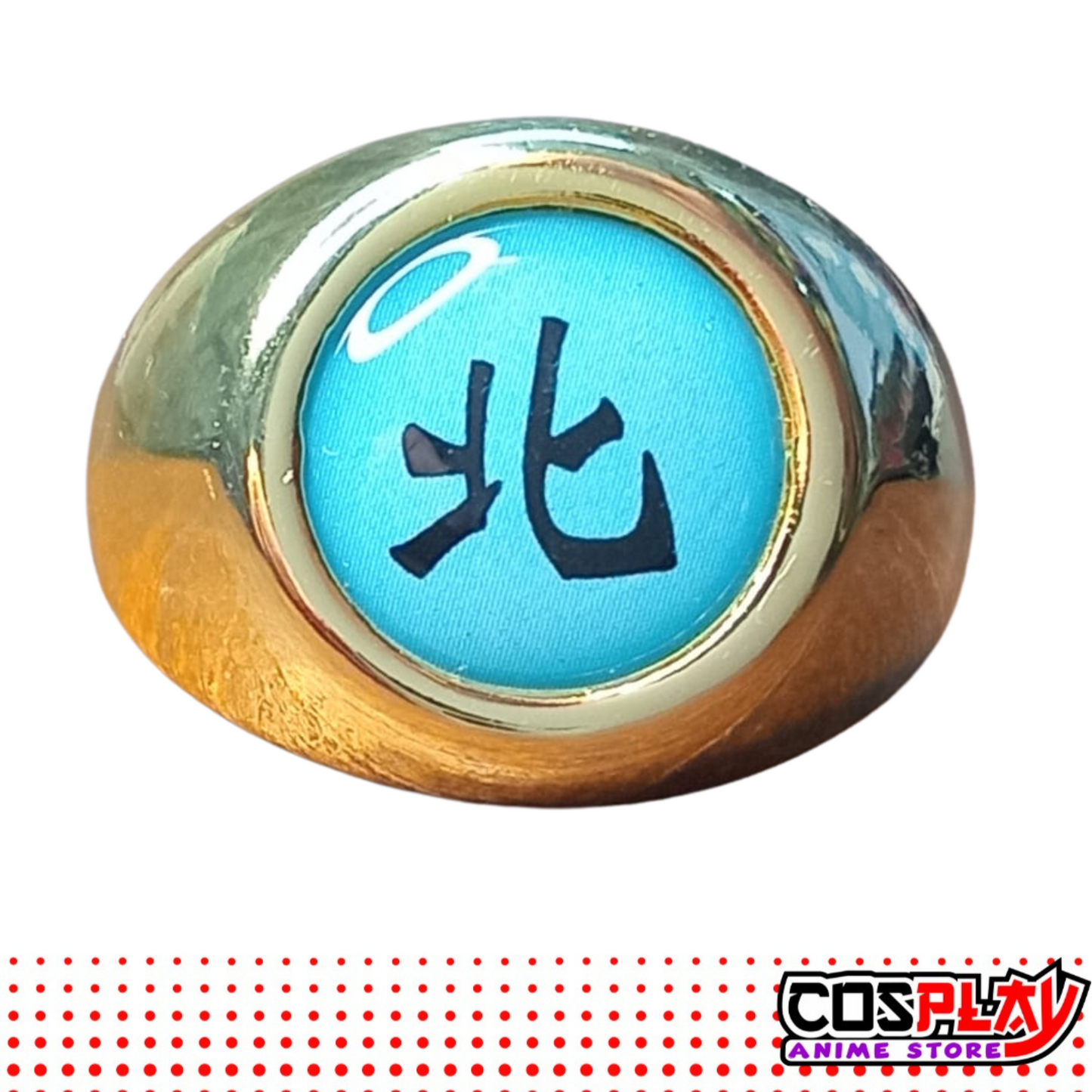 Anillo Akatsuki Kakuzu - Naruto Metal Dorado