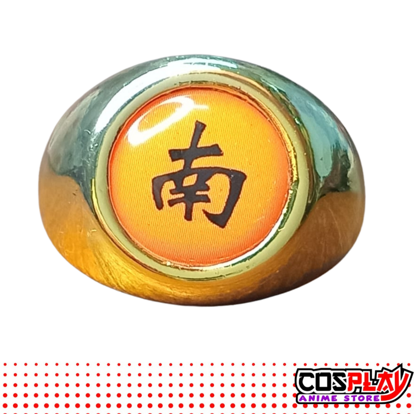 Anillo Akatsuki Kisame - Naruto Metal Dorado