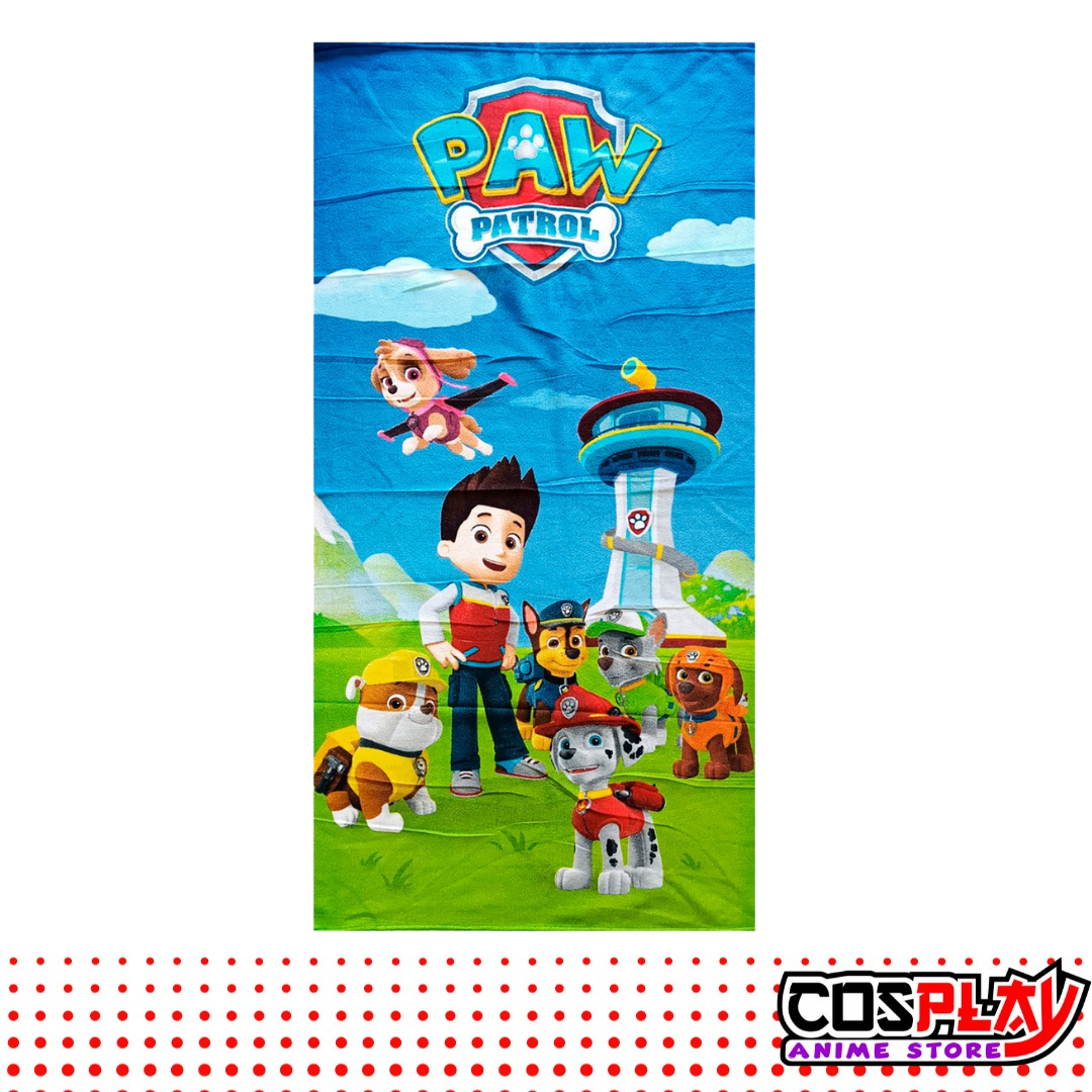 Toallón Infantil - Paw Patroll 100% Algodón. 1,50 X 70